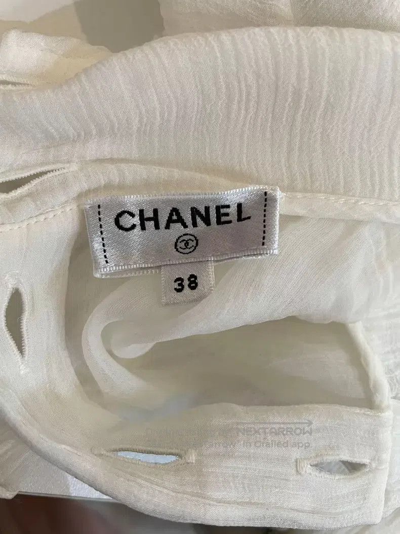 Chanel Chanel Handicraft workshop ruffled silk shirt Size XS / US 0-2 / IT 36-38 - 5 Thumbnail