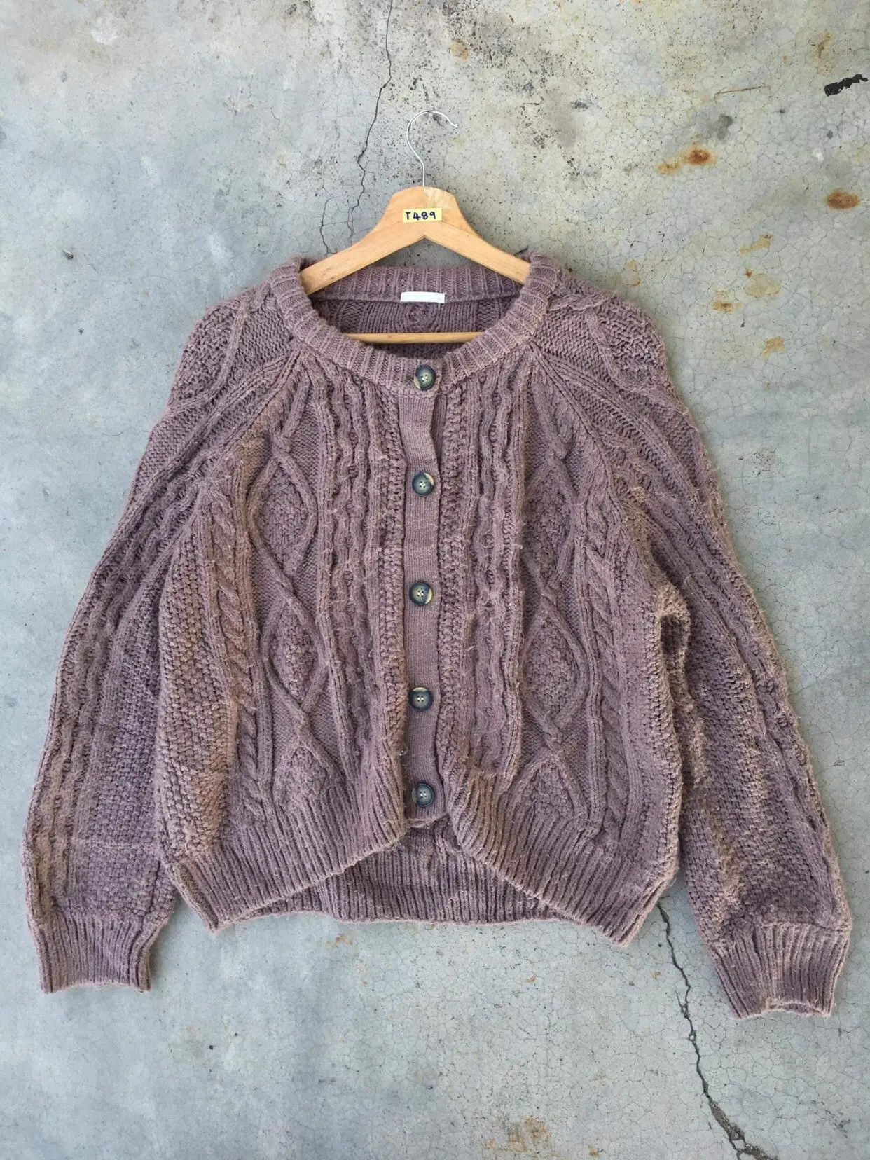 Homespun Knitwear × Japanese Brand 📌Japanese GU Pullover Pureknit Knitting Cardigan Pattern Size US XL / EU 56 / 4 - 2 Thumbnail