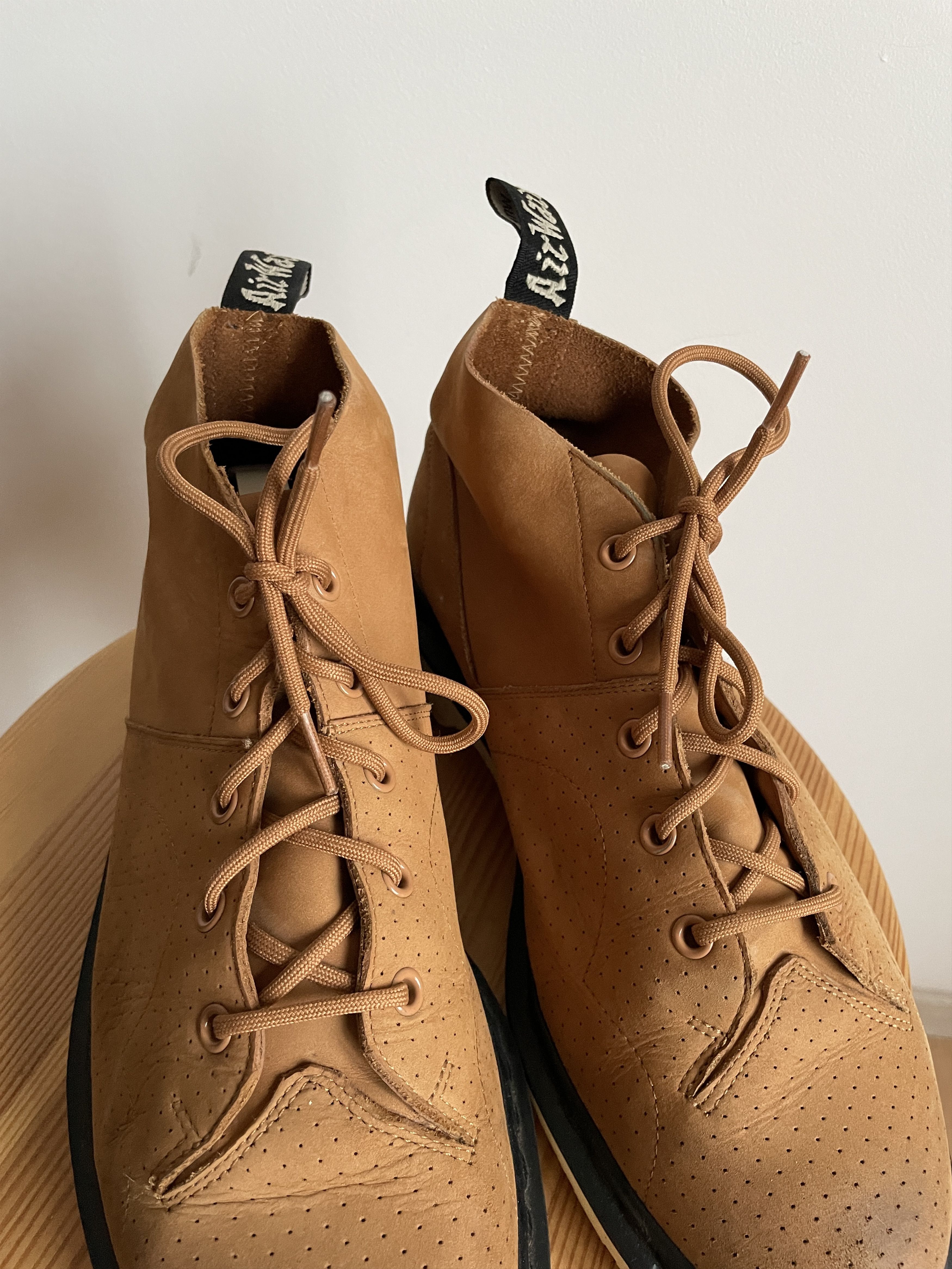 Dr. Martens Dr. Martens Church Monkey Perforated Suede Boots Size US 10 / EU 43 - 3 Thumbnail