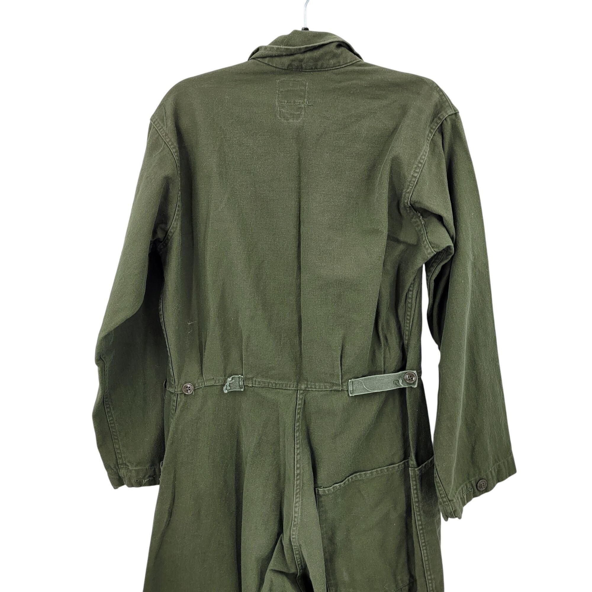 Vintage Vintage US Army OG-107 Cotton Sateen Coveralls M Army Green Size US 36 / EU 52 - 14 Thumbnail