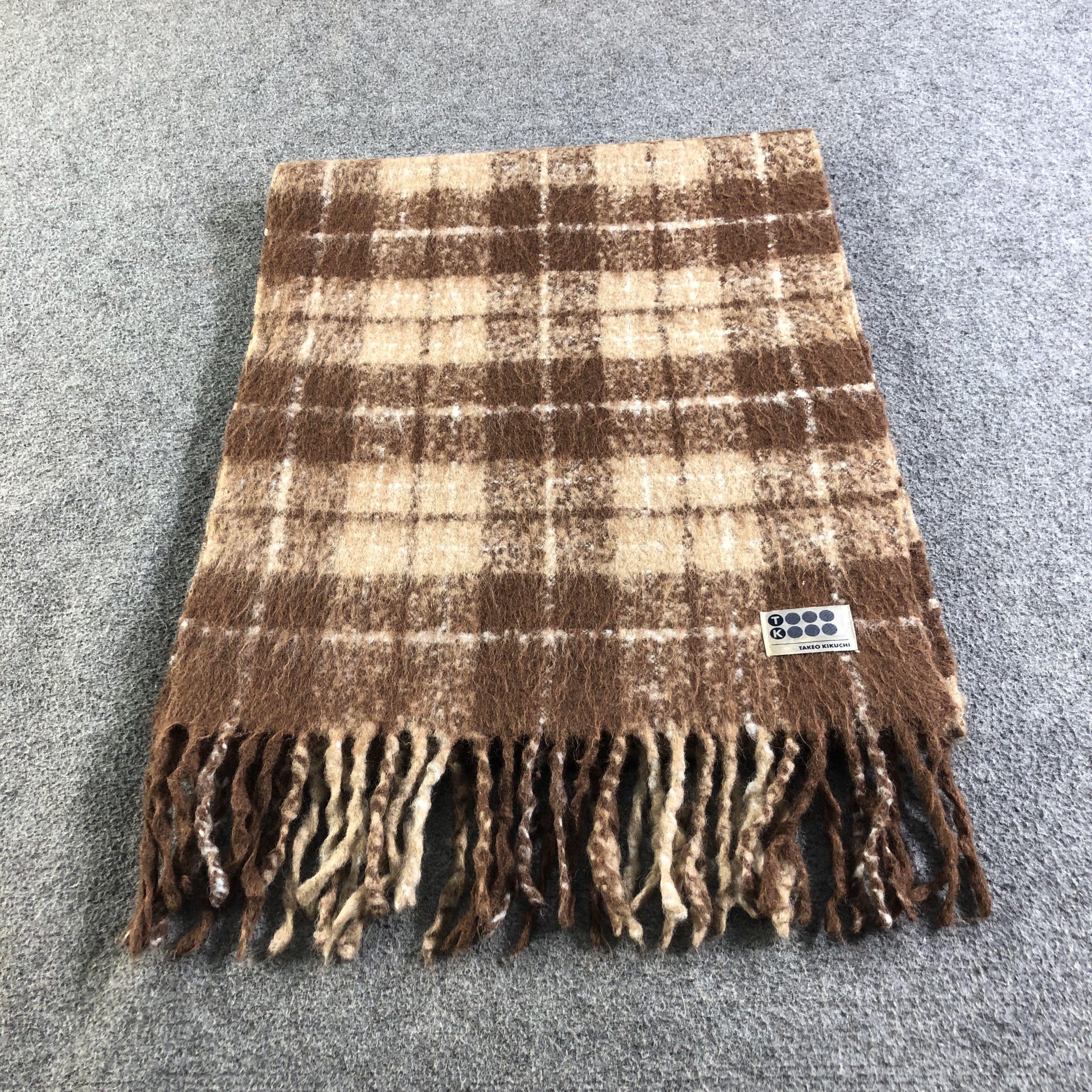 Takeo Kikuchi Takeo Kikuchi Tartan Scarf Muffler Neckwear V2519 Size ONE SIZE - 2 Thumbnail