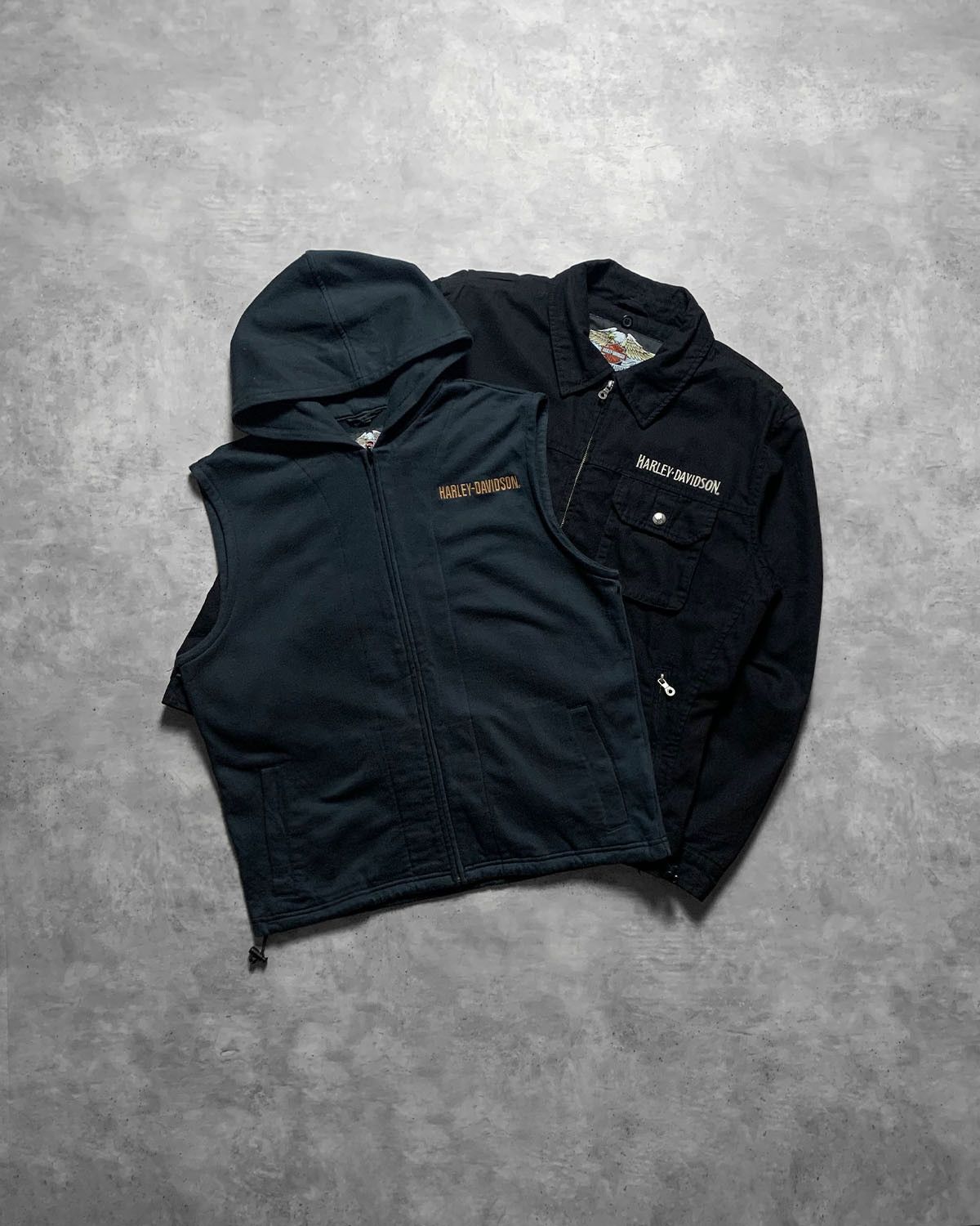Harley Davidson Vintage Harley Davidson Motorcycle Detroit Jacket - L Size US L / EU 52-54 / 3 - 15 Thumbnail