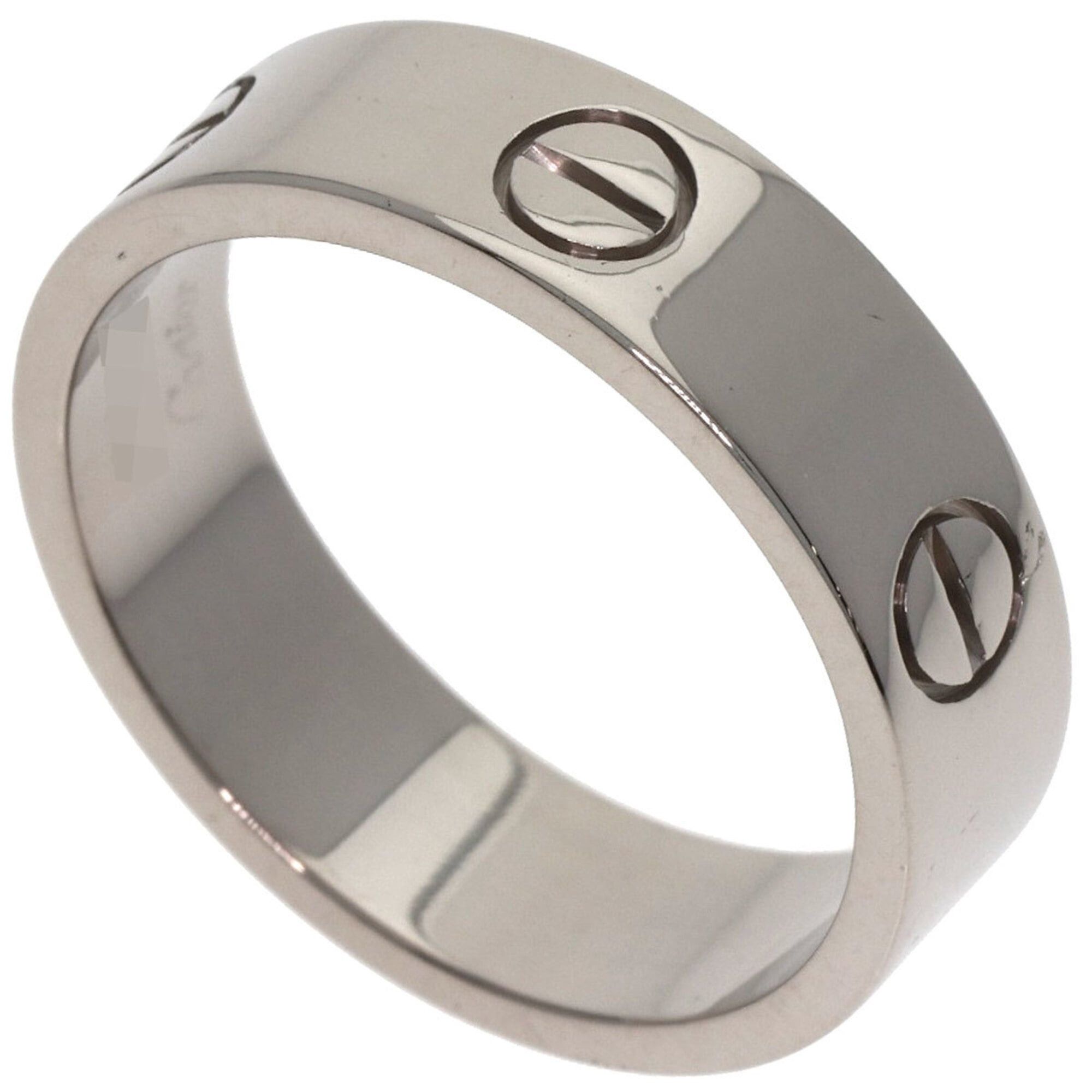 Cartier Cartier Love Ring #59, 18K White Gold, Women's Ring, CARTIER Size ONE SIZE - 1 Thumbnail