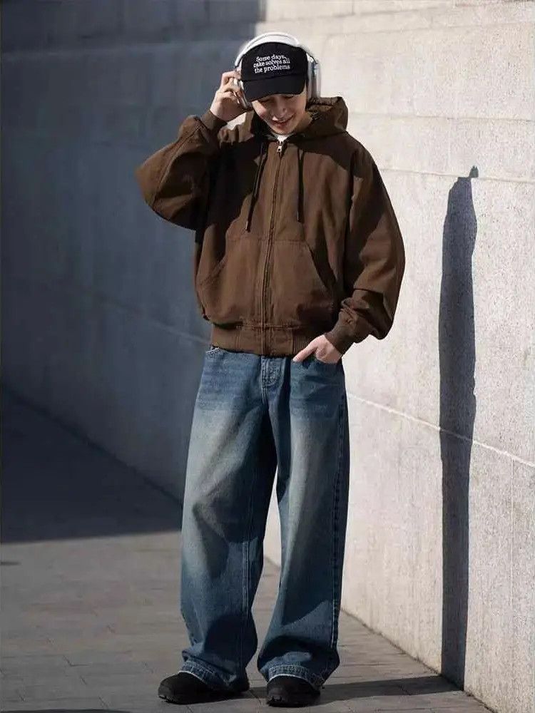 Japanese Brand × Jean Retro straight leg wide leg loose jeans Size US 32 / EU 48 - 4 Thumbnail