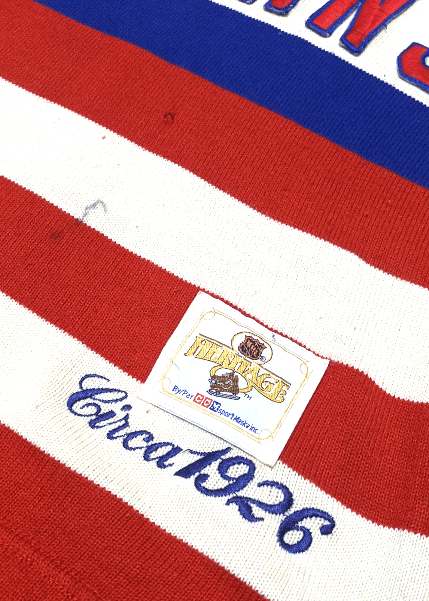 Ccm × Vintage Vintage 90s New York Americans Heritage 1926 Jersey Sweater Size US L / EU 52-54 / 3 - 5 Thumbnail