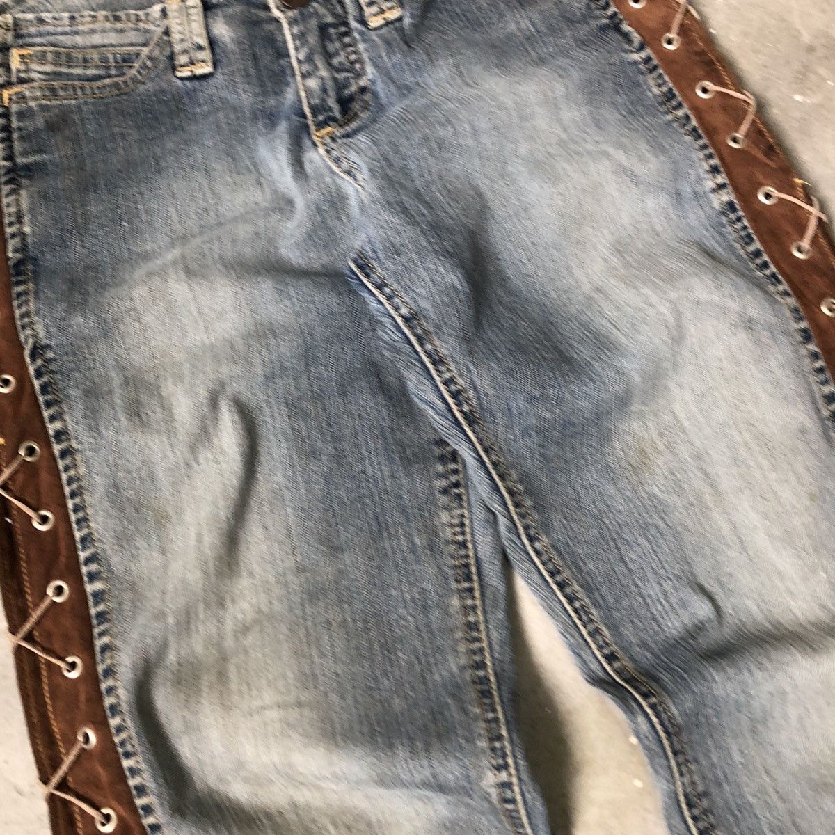 Hysteric Glamour × Japanese Brand Vintage JouJou Flare Japanese Brand distressed jean 🍒 Size US 31 - 6 Thumbnail