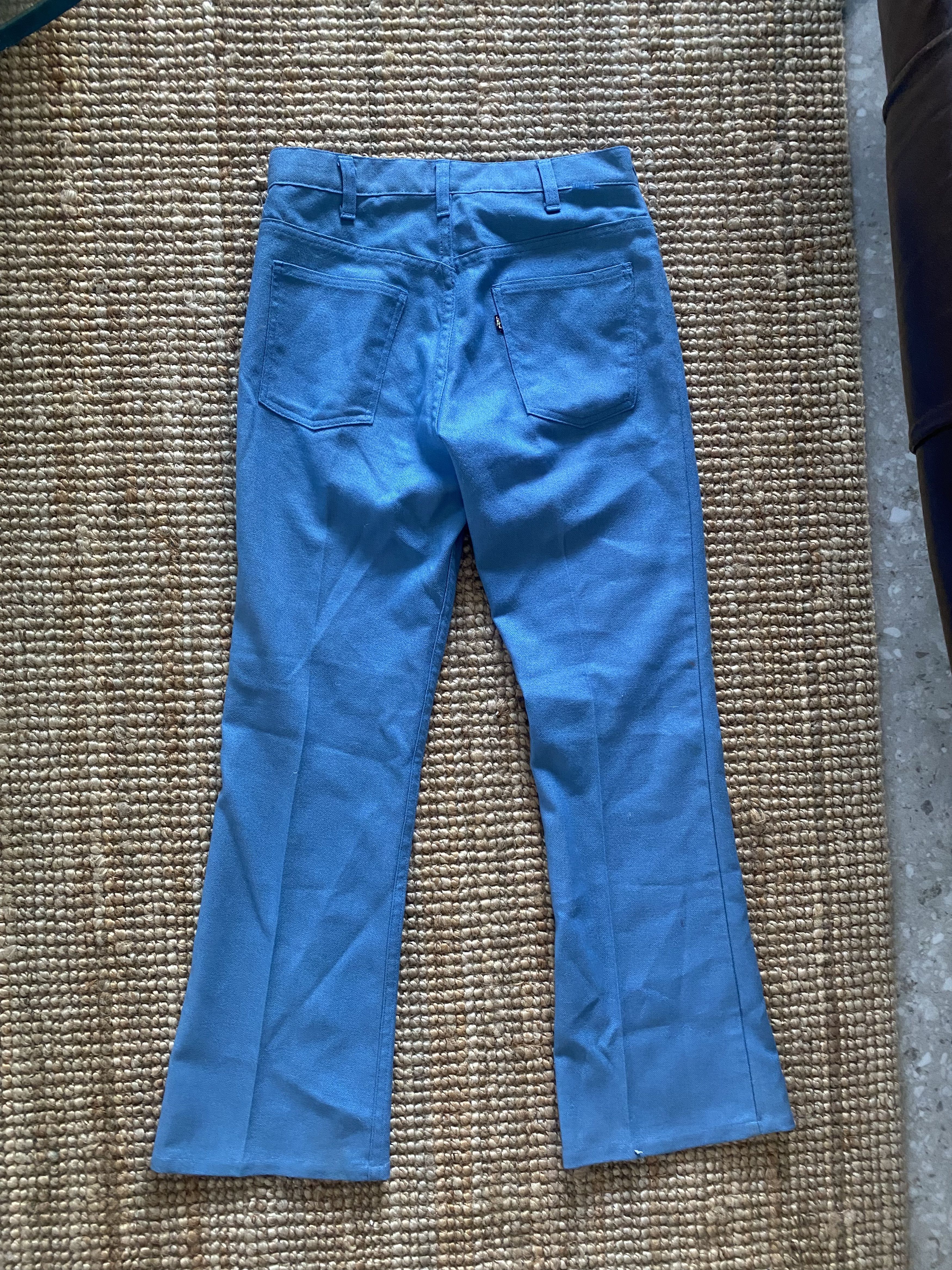 Levi's × Vintage Vintage 60's/70's Sta-Press Baby Blue Big E Levi's Size US 29 - 2 Thumbnail