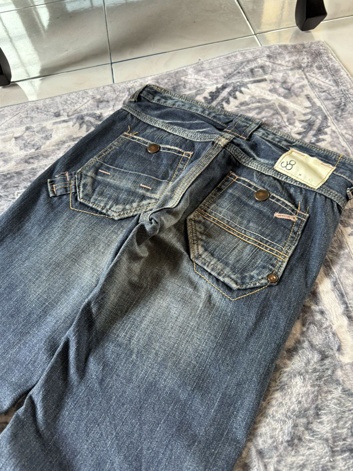 Japanese Brand JohnBull Japan Carpenter Wide Leg Flared Jeans Size US 29 - 17 Thumbnail