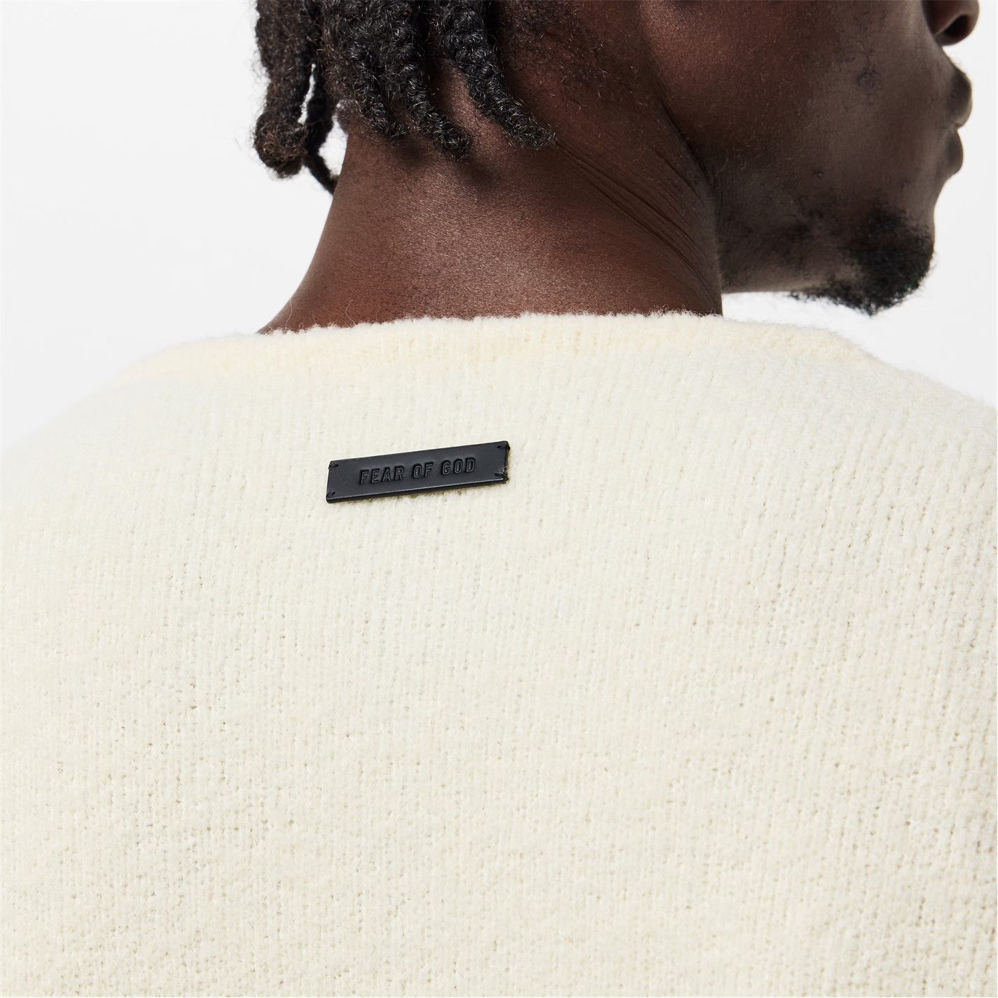 Fear of God o1g2r1mq0426 Relaxed Fit Crew Neck Jumper in Cream Size US M / EU 48-50 / 2 - 5 Thumbnail