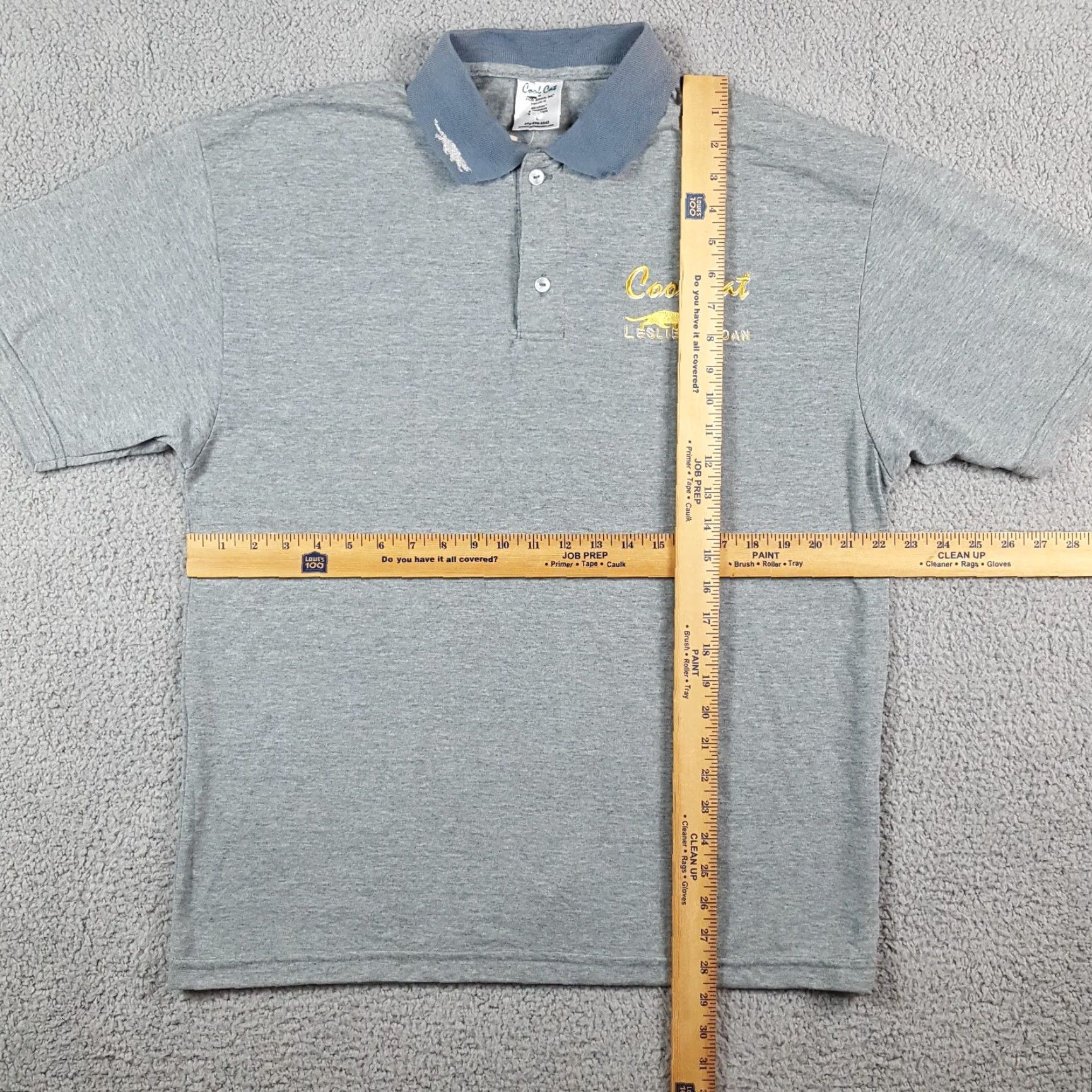Vintage Vintage Leslie Jordan Polo Shirt Women's Large Gray 90s Y2K Embroidered Casual Size L / US 10 / IT 46 - 7 Thumbnail