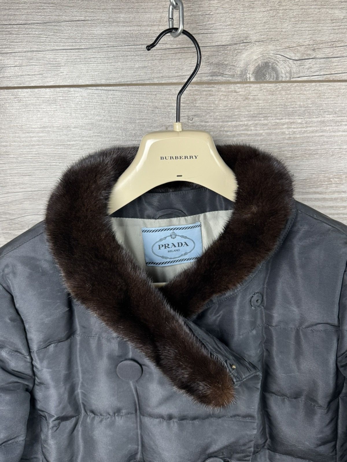 Prada Prada Luxury Puffer down jacket with mink collar Size M / US 6-8 / IT 42-44 - 8 Thumbnail