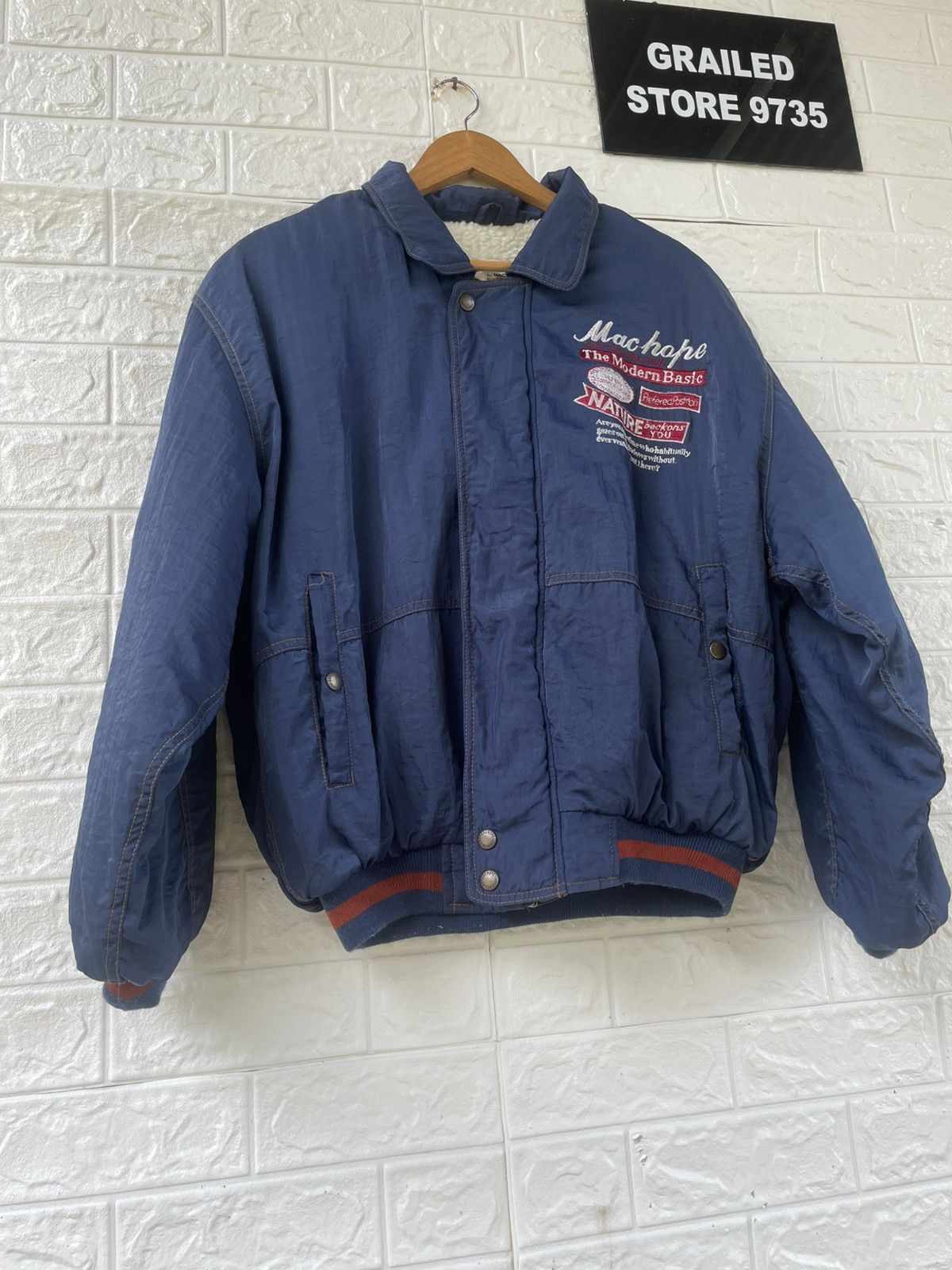 Japanese Brand × Vintage Vintage Machope Bomber Jacket Size US L / EU 52-54 / 3 - 4 Thumbnail