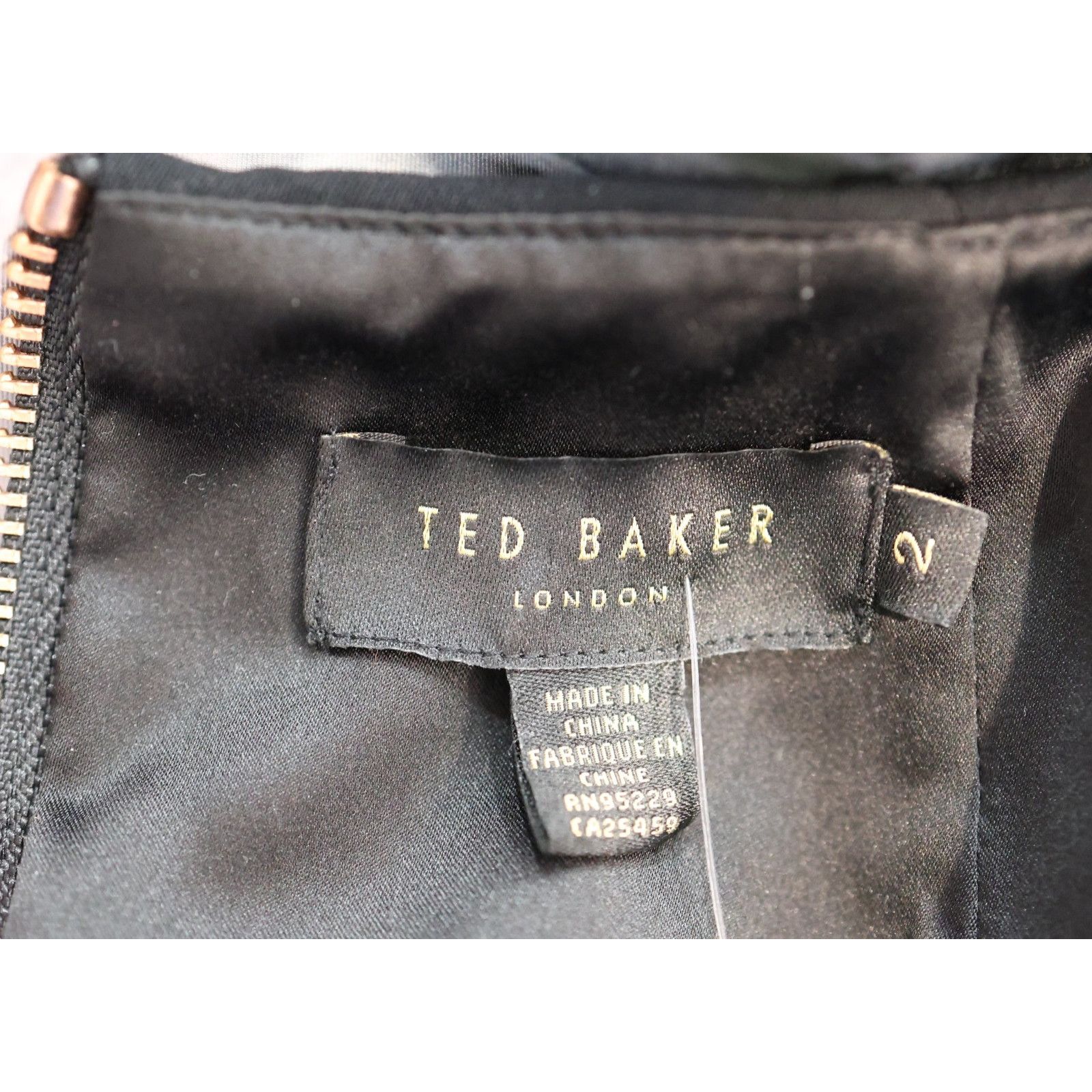 Ted Baker TED BAKER Black W Ethereal Posie Print Skirt Dress Size 2 Size XS / US 0-2 / IT 36-38 - 5 Thumbnail