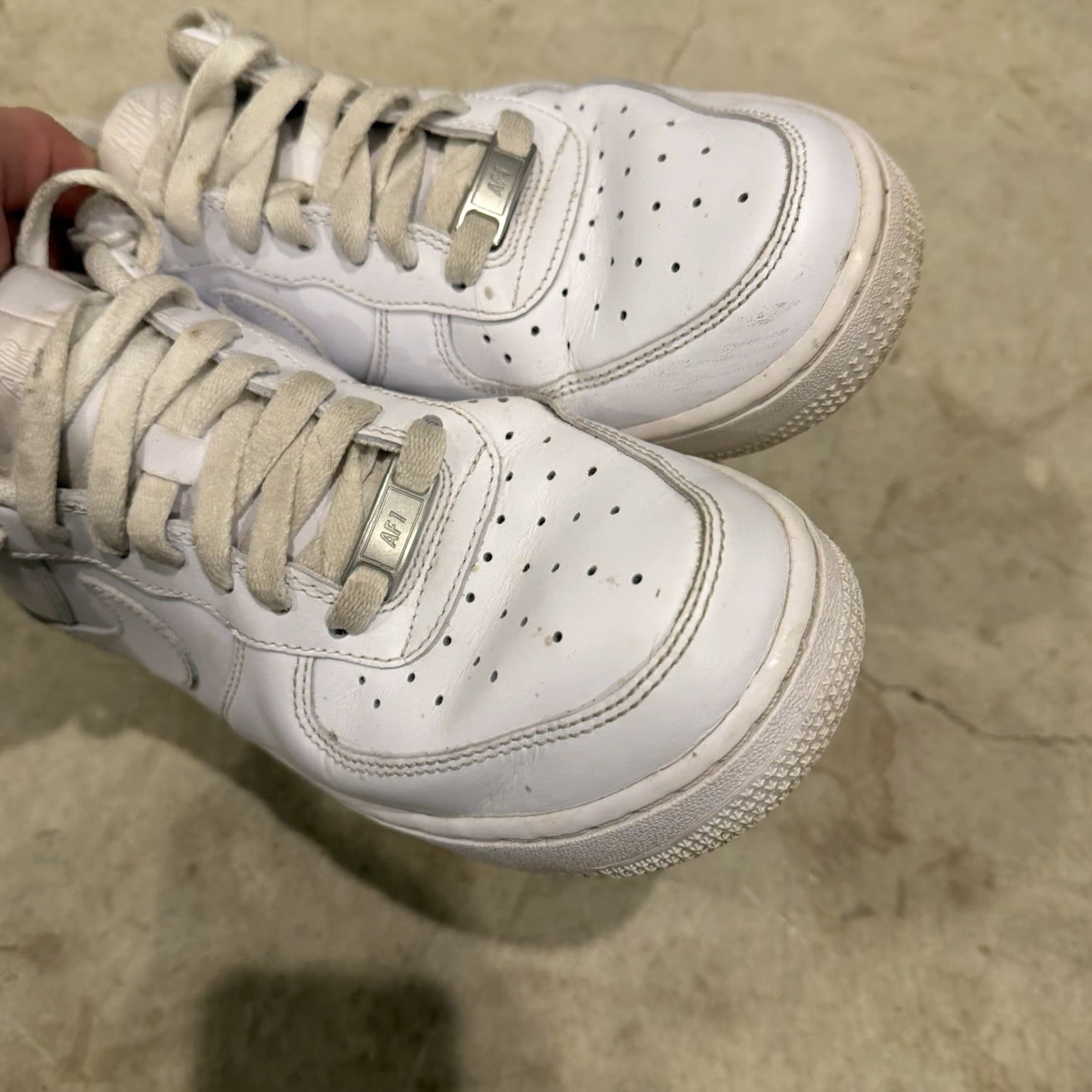 Nike Nike Air Force 1 Women's Sneakers Size 8 White Used Condition Size US 8 / IT 38 - 5 Thumbnail