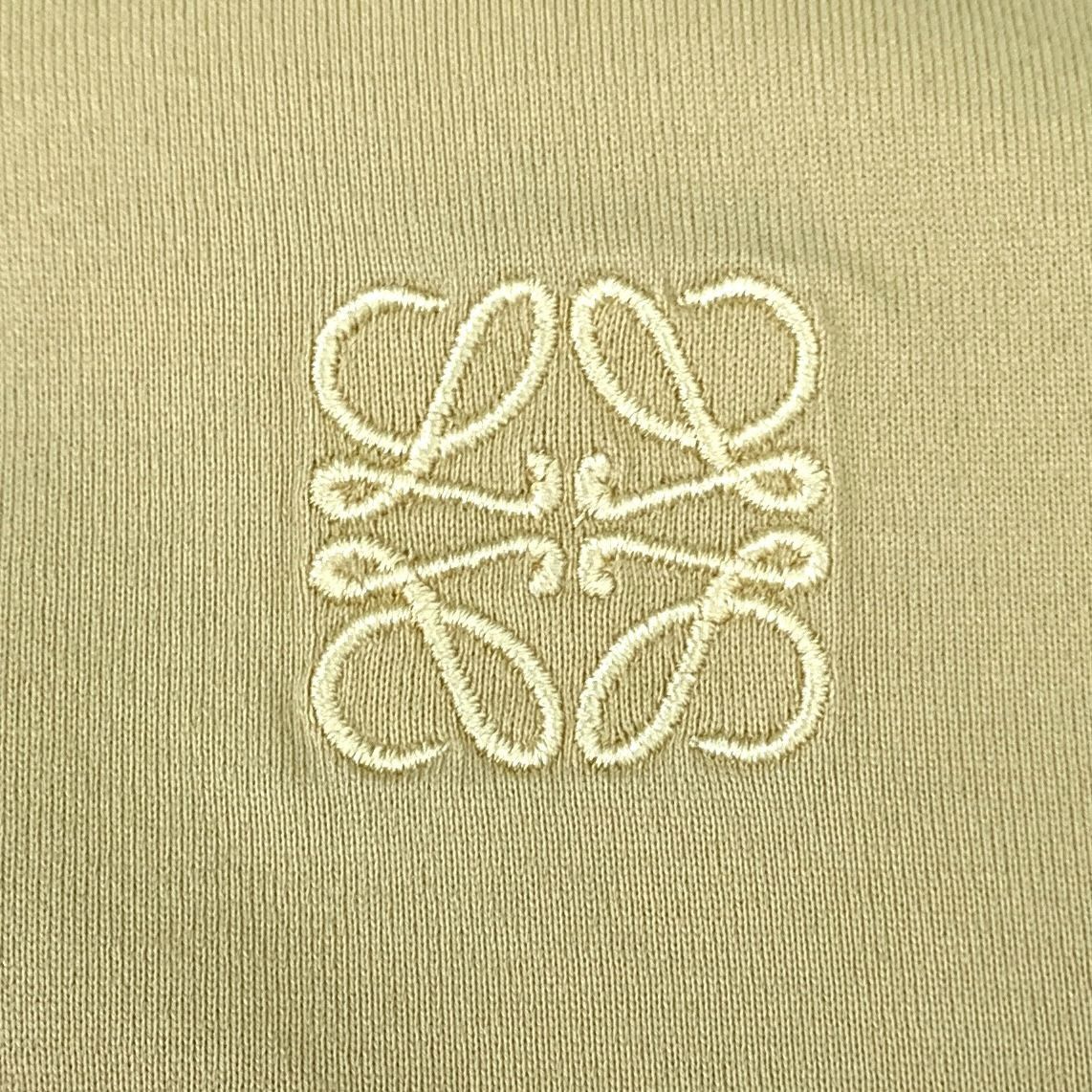 Loewe Loewe Yellow Logo Embroidery Cotton Crewneck T-Shirt (Size X Size XS / US 0-2 / IT 36-38 - 4 Thumbnail
