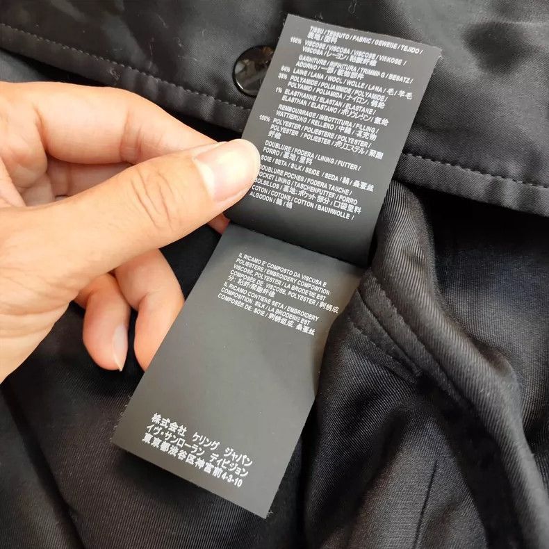Saint Laurent Paris Saint Laurent Paris Saint Laurent Black Fiber Jacket with Size US M / EU 48-50 / 2 - 6 Thumbnail