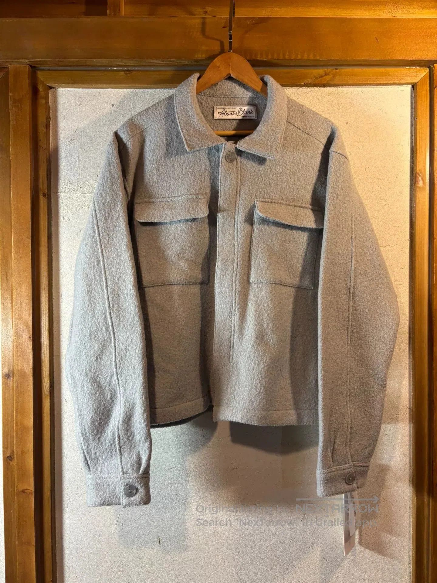 Vintage about blank Compressed Wool Jacket. Size US L / EU 52-54 / 3 - 1 Thumbnail