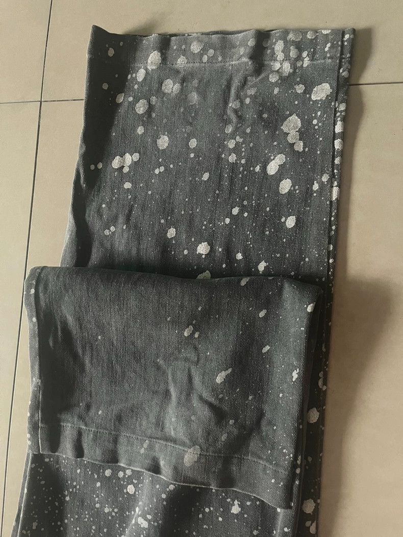 Song For The Mute Song For The Mute white speckled fringed denim pant Size US 36 / EU 52 - 9 Thumbnail