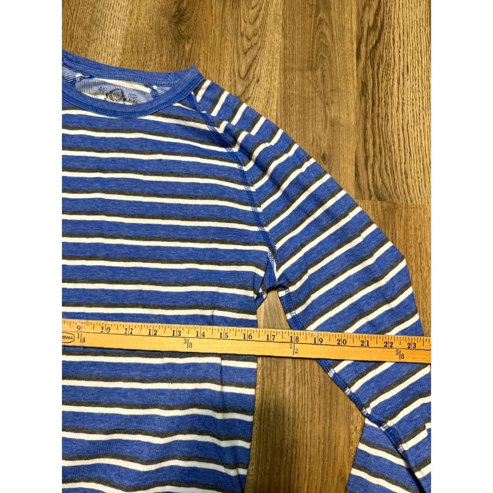 Vintage American Rag Shirt Men's M Blue Striped Long Sleeve Shirt Size US M / EU 48-50 / 2 - 6 Thumbnail