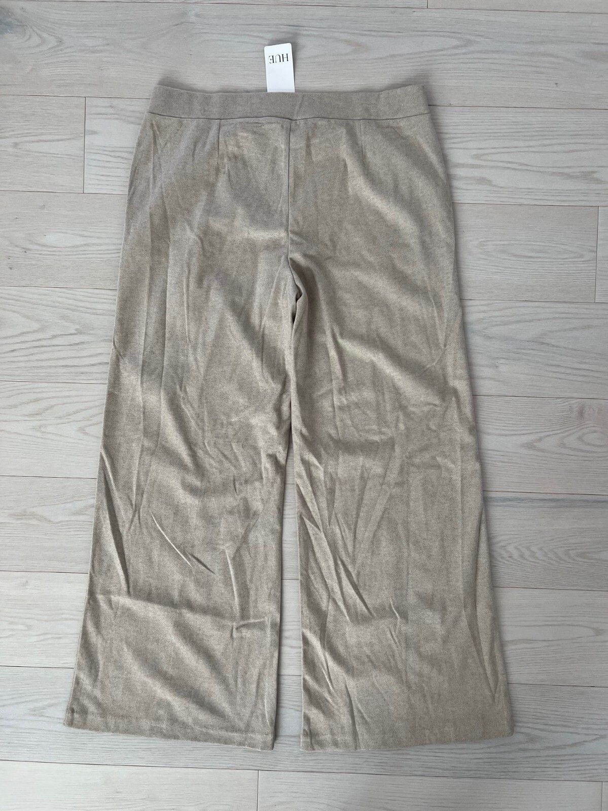 Other HUE U24271H Pull-On Crossover Wide Leg Pants Sand ( XL ) Size 24" / US 00 / IT 34 - 4 Thumbnail