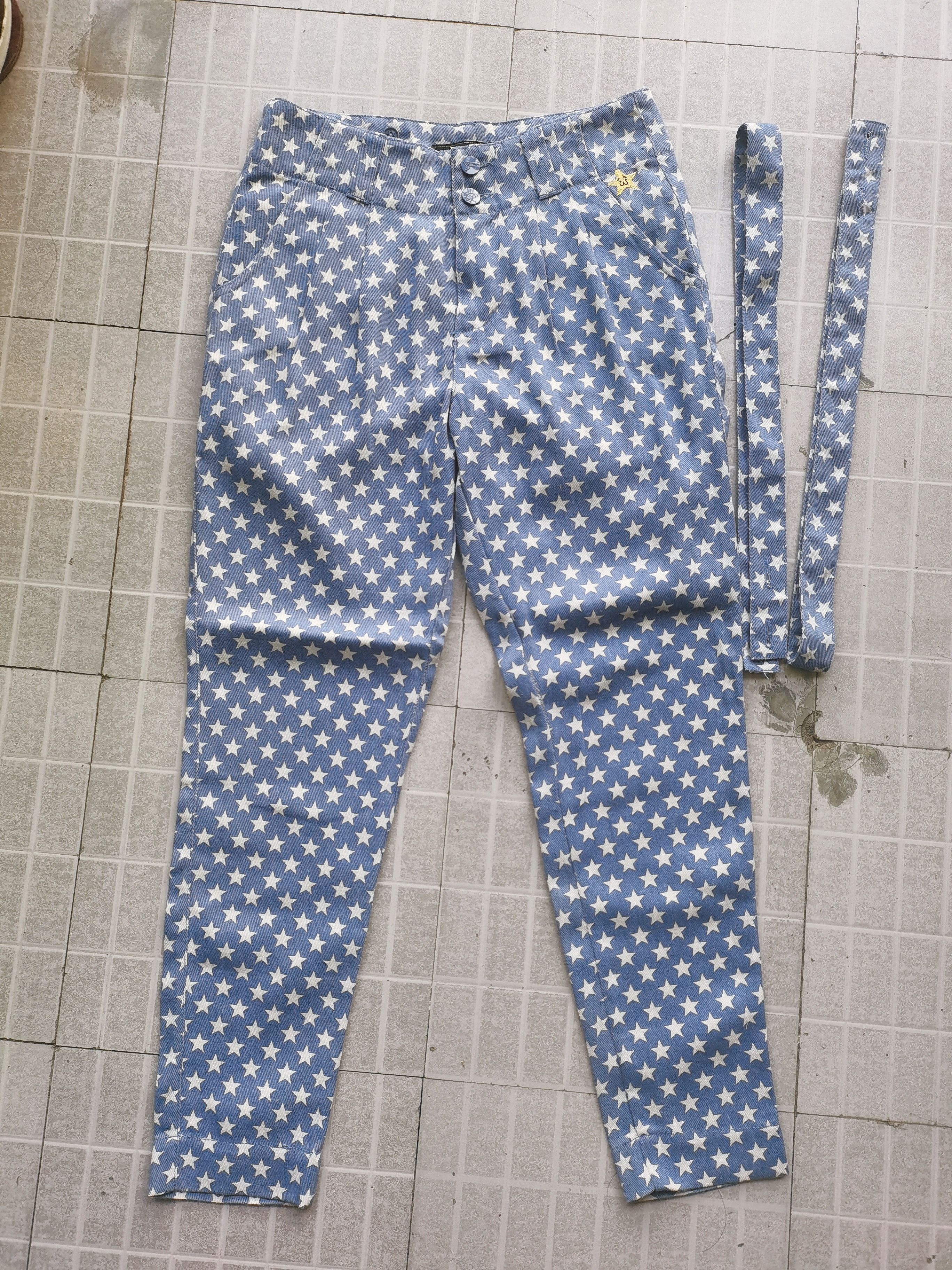 image of 20471120 Navy Blue And White Star Pants in Blue/White, Women's (Size 27)