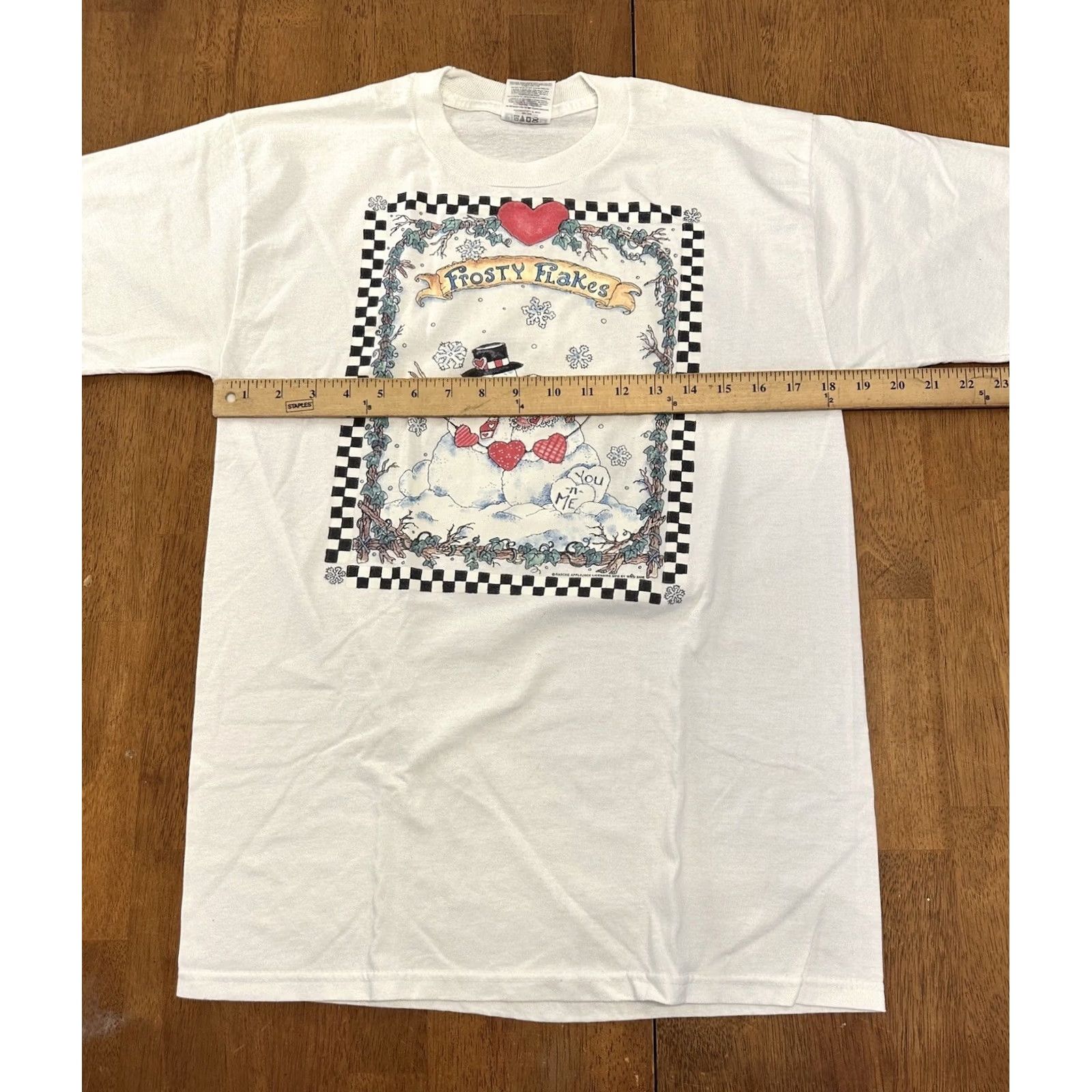 Jerzees VINTAGE Frosty The Snowman T Shirt Medium Frosty Flakes Christmas Snowy Winter Size US M / EU 48-50 / 2 - 5 Thumbnail