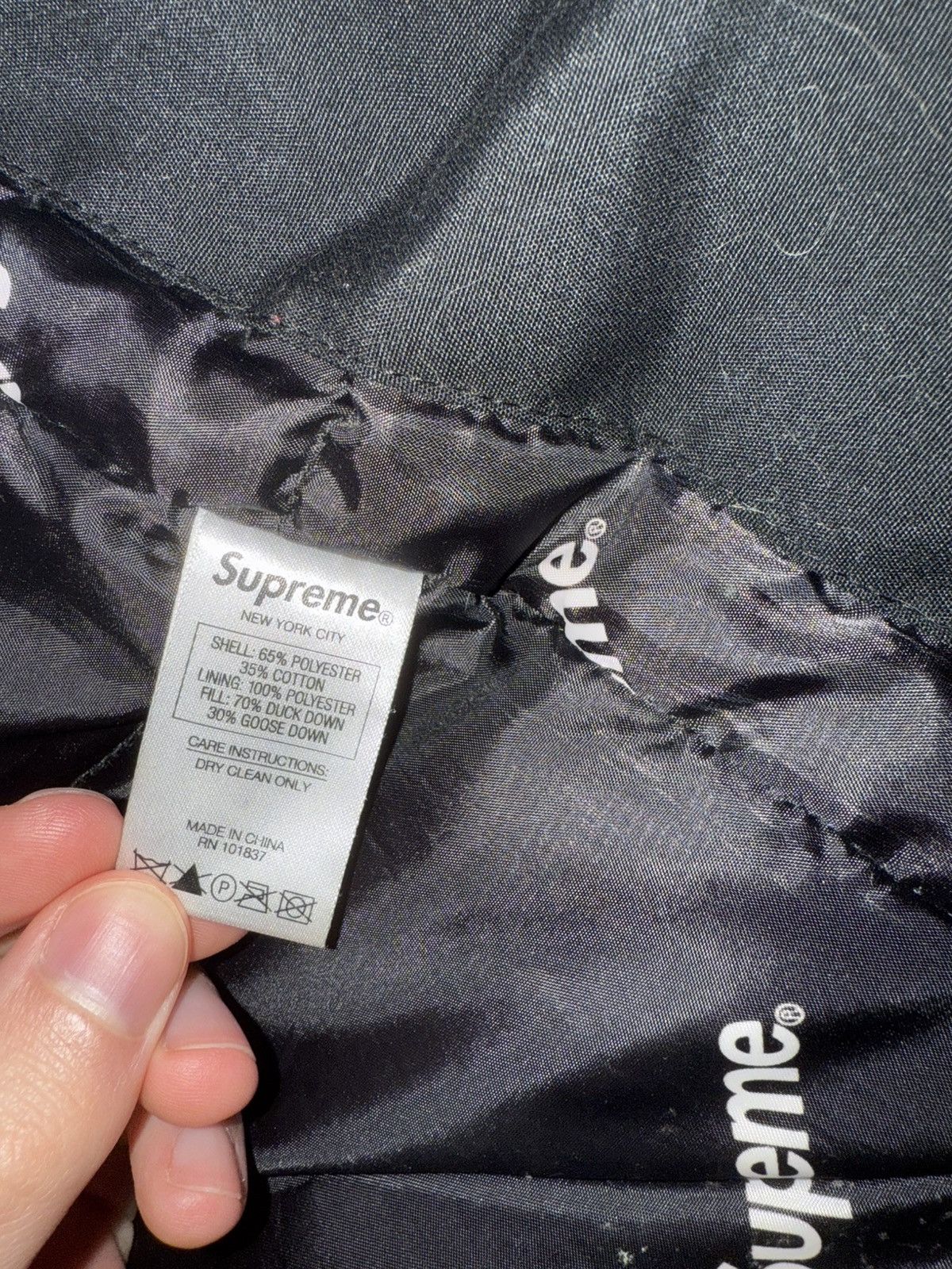 Supreme Supreme FW14 Black Down Trench Coat Size US L / EU 52-54 / 3 - 5 Thumbnail