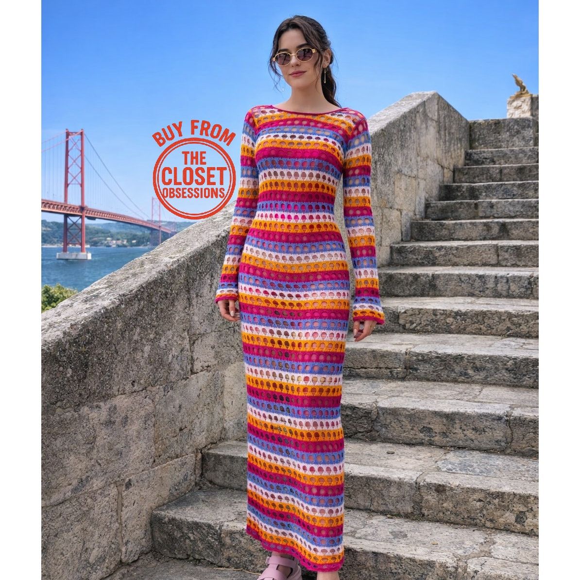 Mango LAST ONE!!! Mango Crochet Maxi Dress Resort Vacation NWT Size M / US 6-8 / IT 42-44 - 1 Thumbnail