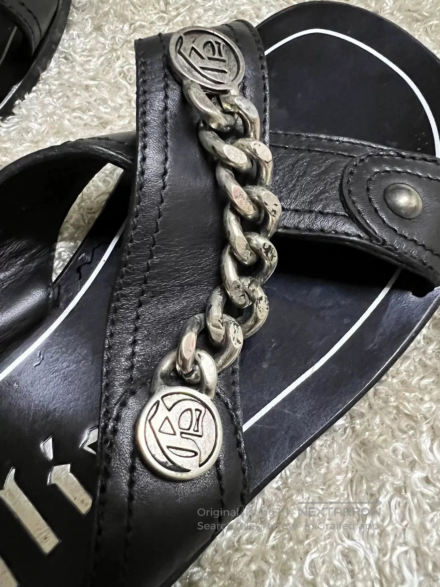 John Galliano John Galliano Men's Leather Roman Sandals. Size US 7 / EU 40 - 7 Thumbnail
