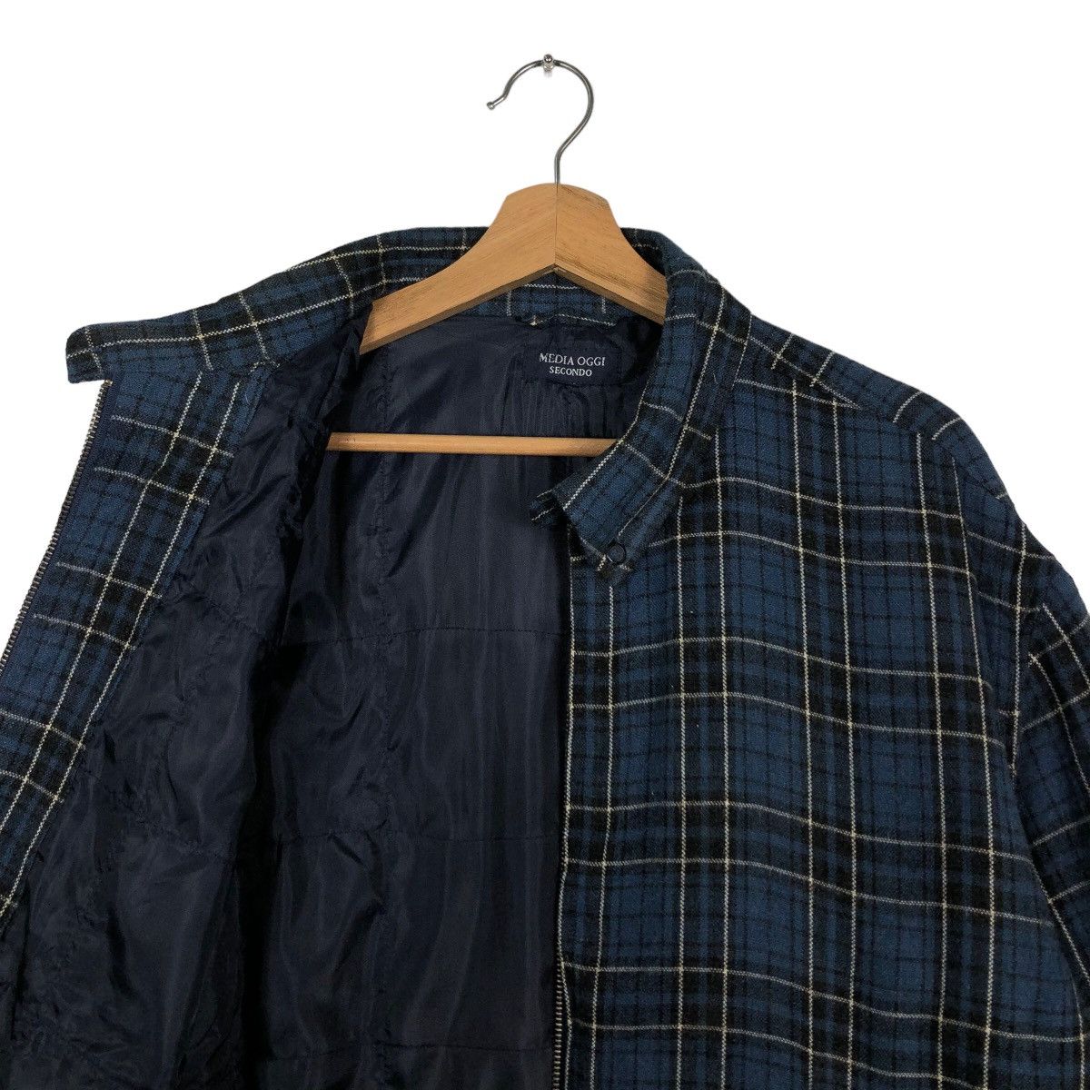 Japanese Brand 🔥90’s Vintage Flannel Jacket Media Oggi Tartan Design Size US L / EU 52-54 / 3 - 10 Thumbnail