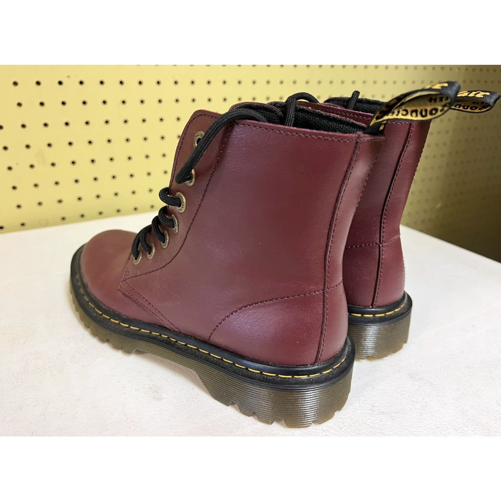 Dr. Martens Dr Martens Luana Cherry Red Women's Boots Leather Air Wair AW004 Lace Up Shoes Boots Womens Size 7 5? Size US 5 / IT 35 - 4 Thumbnail