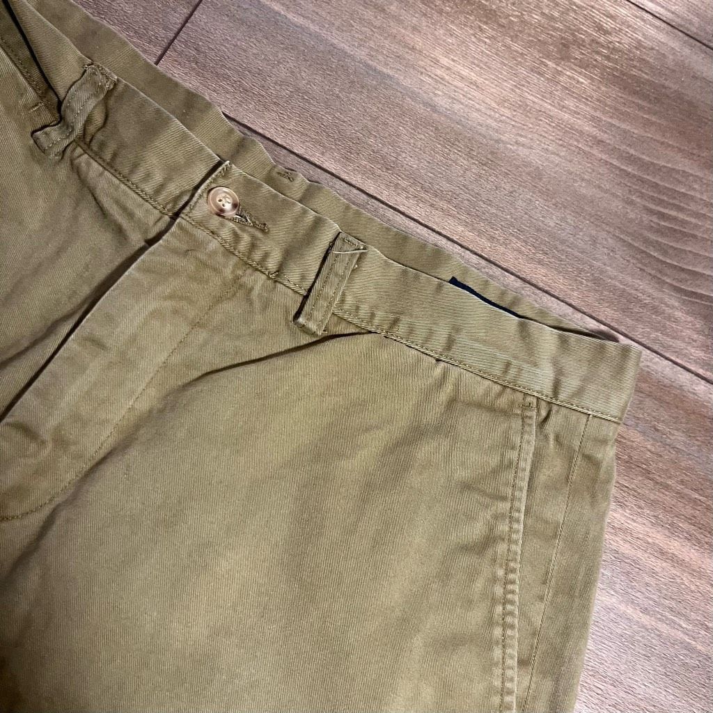 Polo Ralph Lauren Polo Ralph Lauren Green Khaki Shorts Men 33 Bin H-39 Size US 33 - 2 Thumbnail
