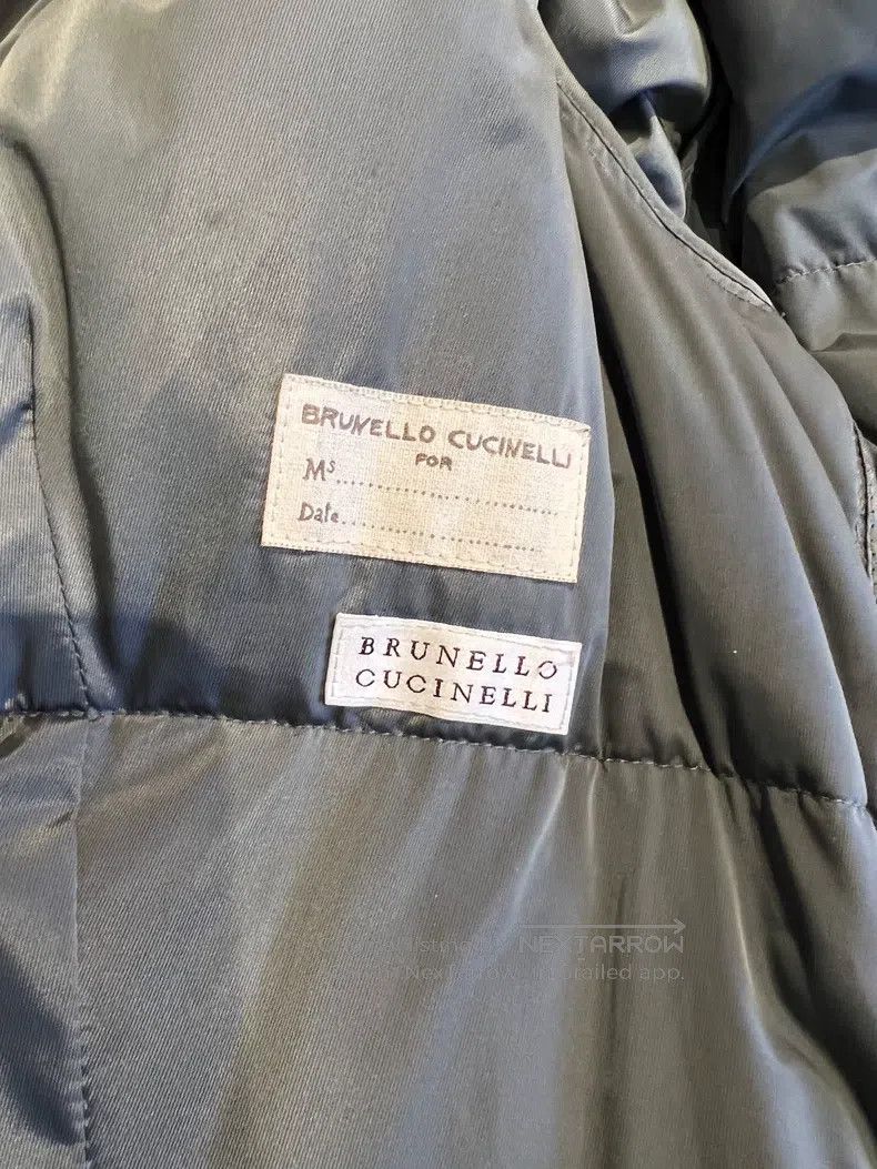 Brunello Cucinelli Brunello Cucinelli Leather-patched eiderdown jacket Size M / US 6-8 / IT 42-44 - 4 Thumbnail