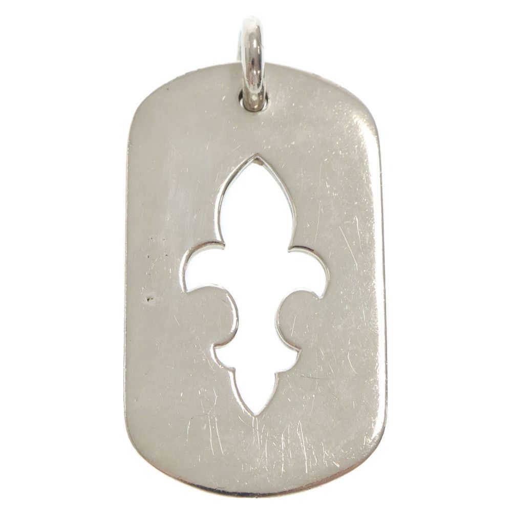 Chrome Hearts D Tag Cutout Cross Dog Tag