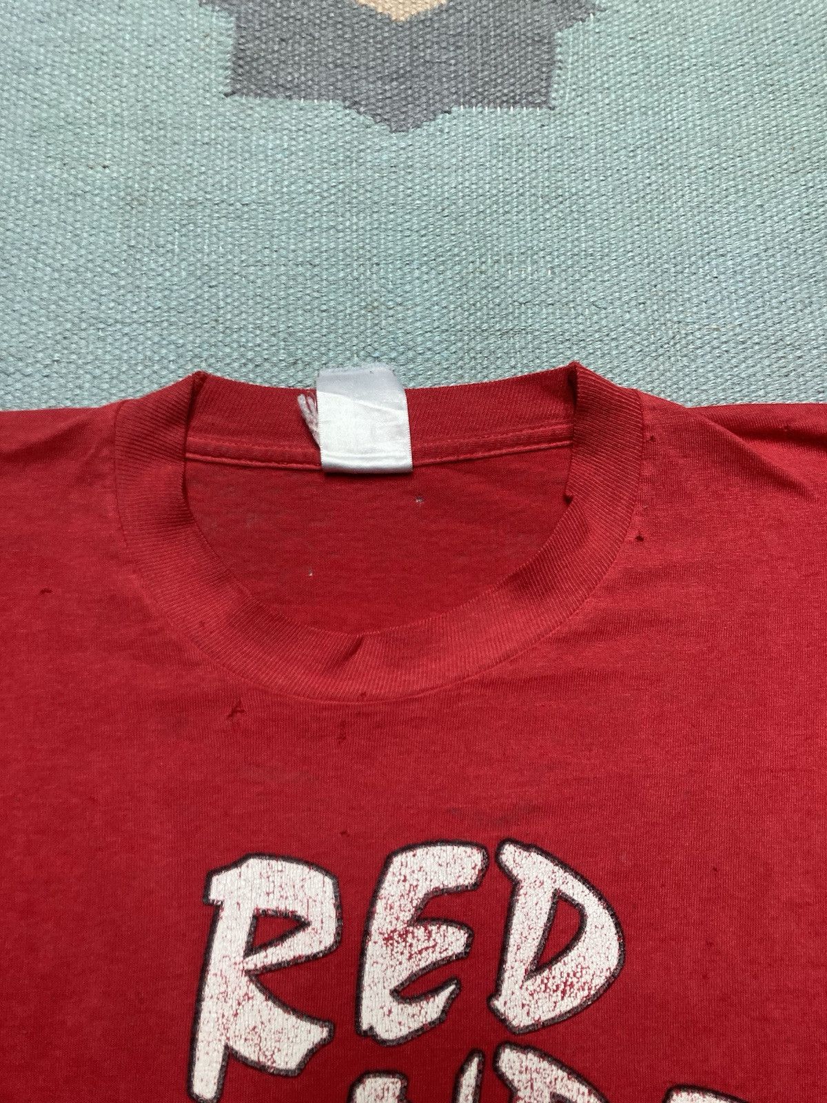 Fruit Of The Loom × Vintage t shirt Red Thunder michigan faded distressed paper thin XL Size US XL / EU 56 / 4 - 10 Thumbnail