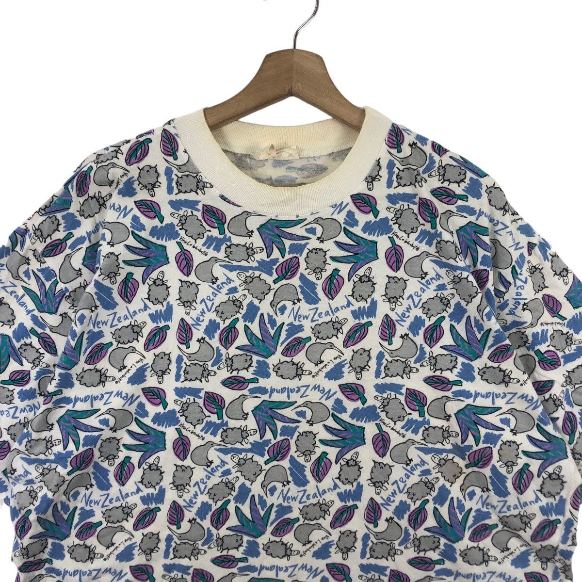 Vintage Vintage VIVA LA WOMBAT New Zealand Aboriginal Tee Shirt Top Size L / US 10 / IT 46 - 2 Thumbnail