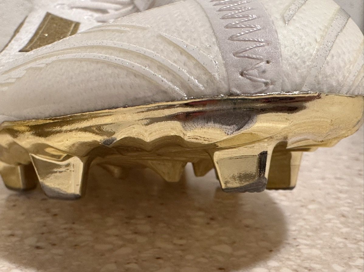 Adidas Adidas Adizero White Metallic Gold Primeknit Football Cleats Size US 11.5 / EU 44-45 - 16 Thumbnail