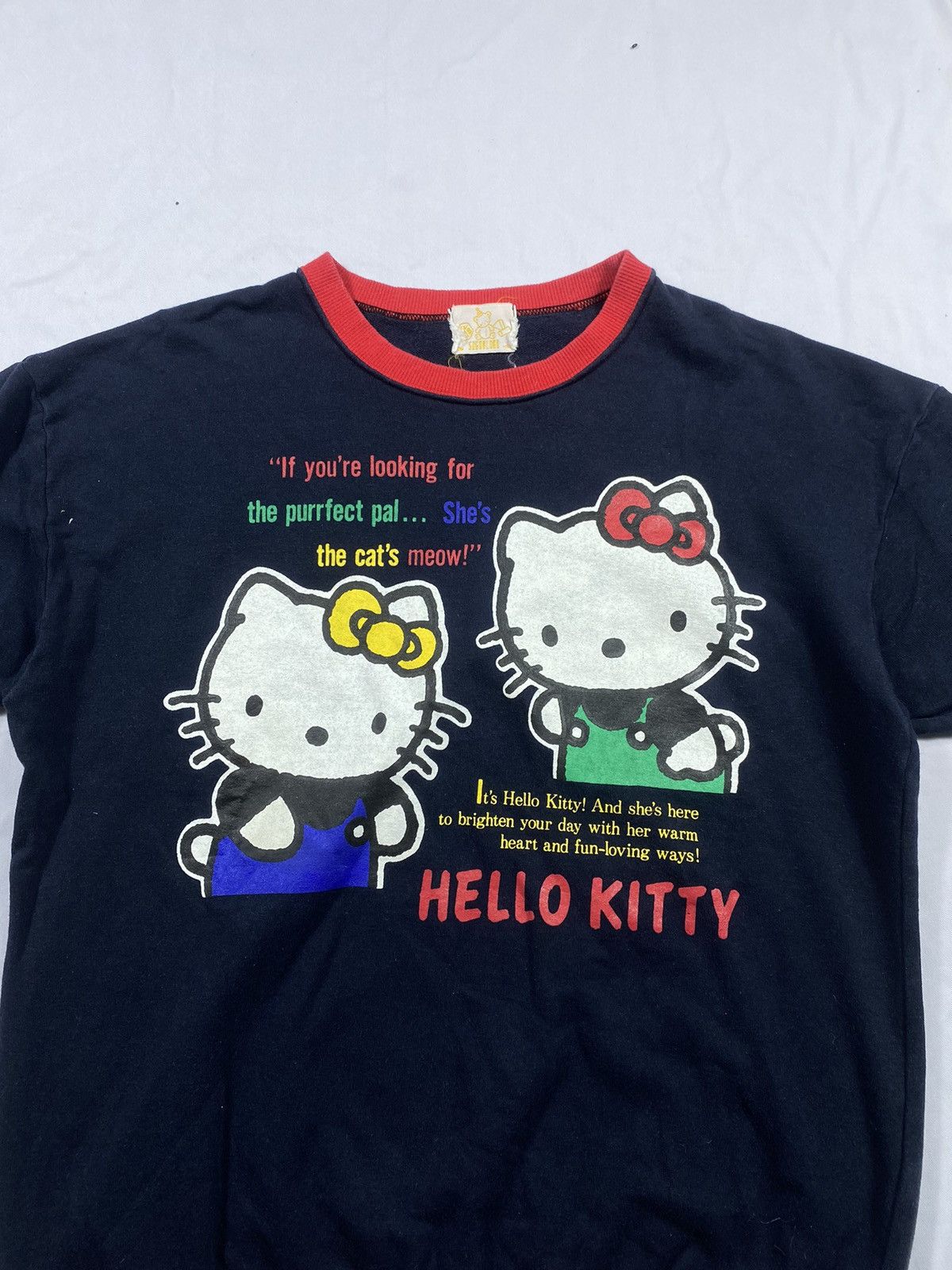 Hysteric Glamour Vintage 90s Hello Kitty Ringer Tee Size US M / EU 48-50 / 2 - 2 Thumbnail