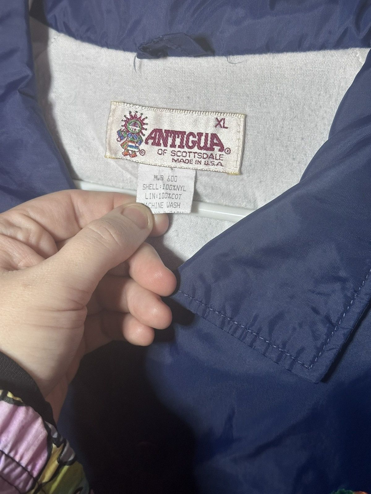 Antigua King Rivers Country Club Navy Blue Coaches Jacket Size XL Size US XL / EU 56 / 4 - 3 Thumbnail