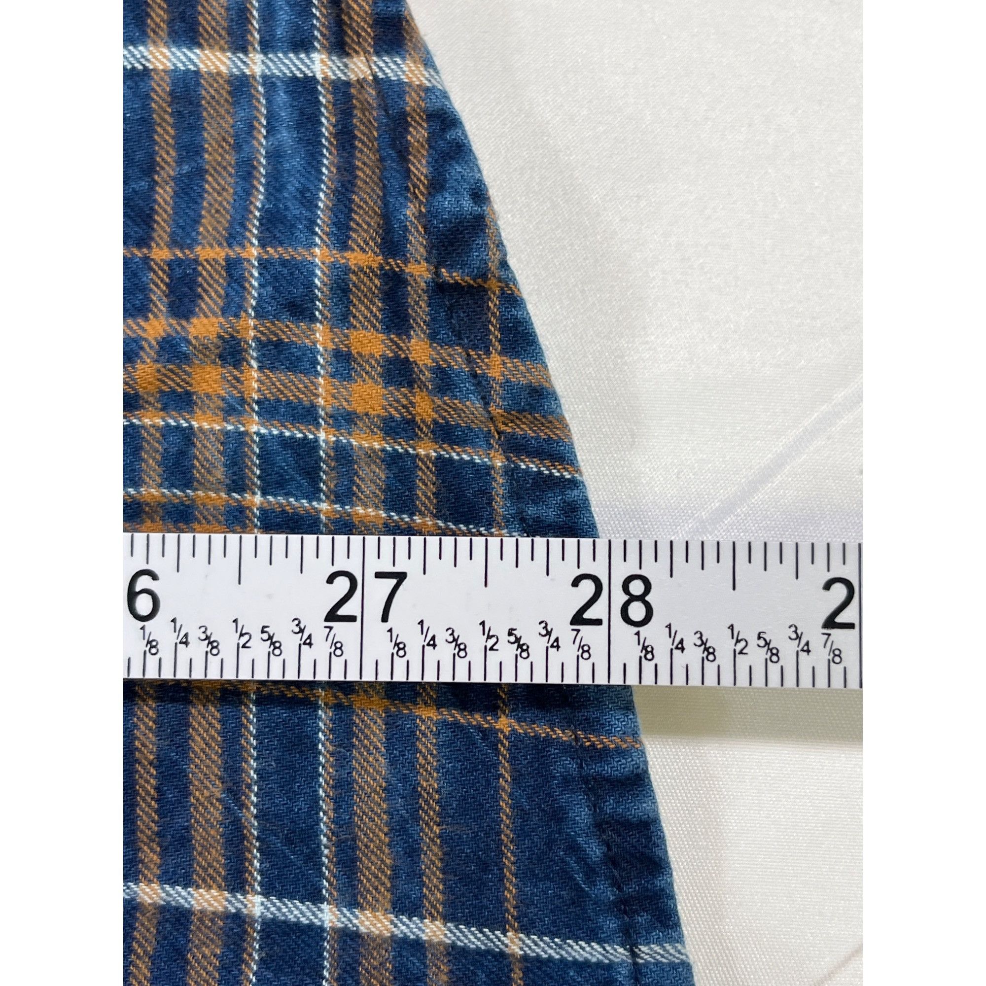 Designer Nickle And Iron SKU 7621 Mens Blue and Orange Long Sleeve Pl Size US L / EU 52-54 / 3 - 6 Thumbnail