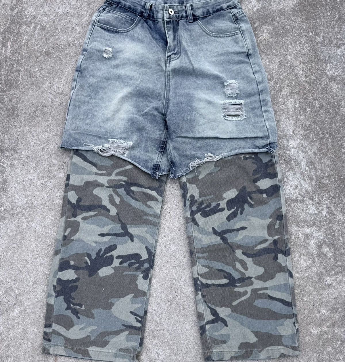 Japanese Brand Vintage Y2K streetwear track oversized Japan wide jeans Size US 30 / EU 46 - 7 Thumbnail