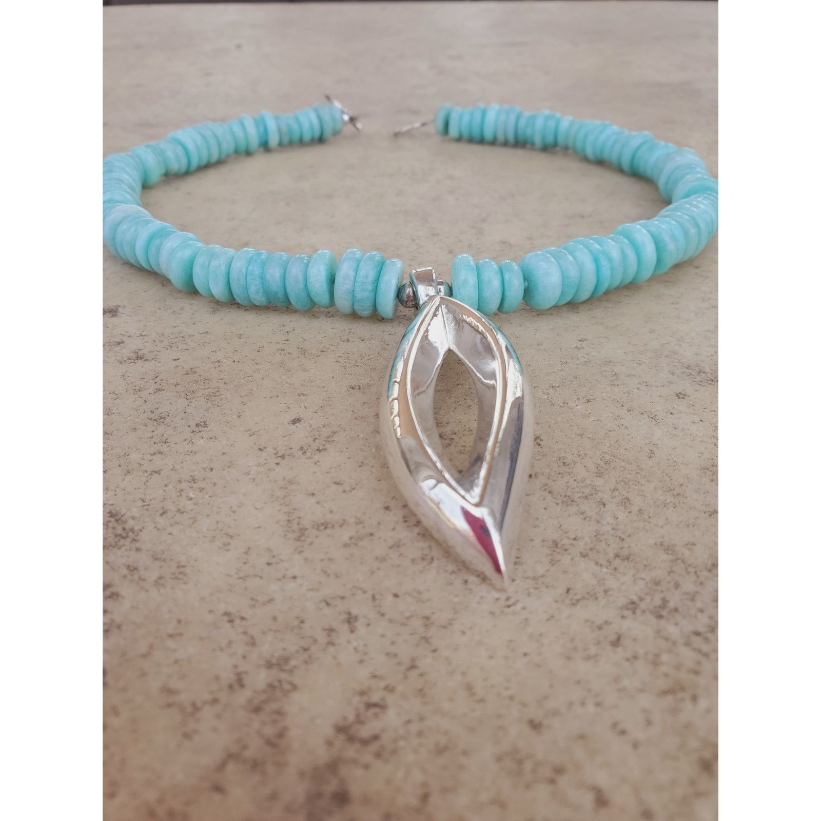 Jewelry Simon Sebbag Designs Amazonite Necklace 925 Sterling Silver Size ONE SIZE - 3 Thumbnail