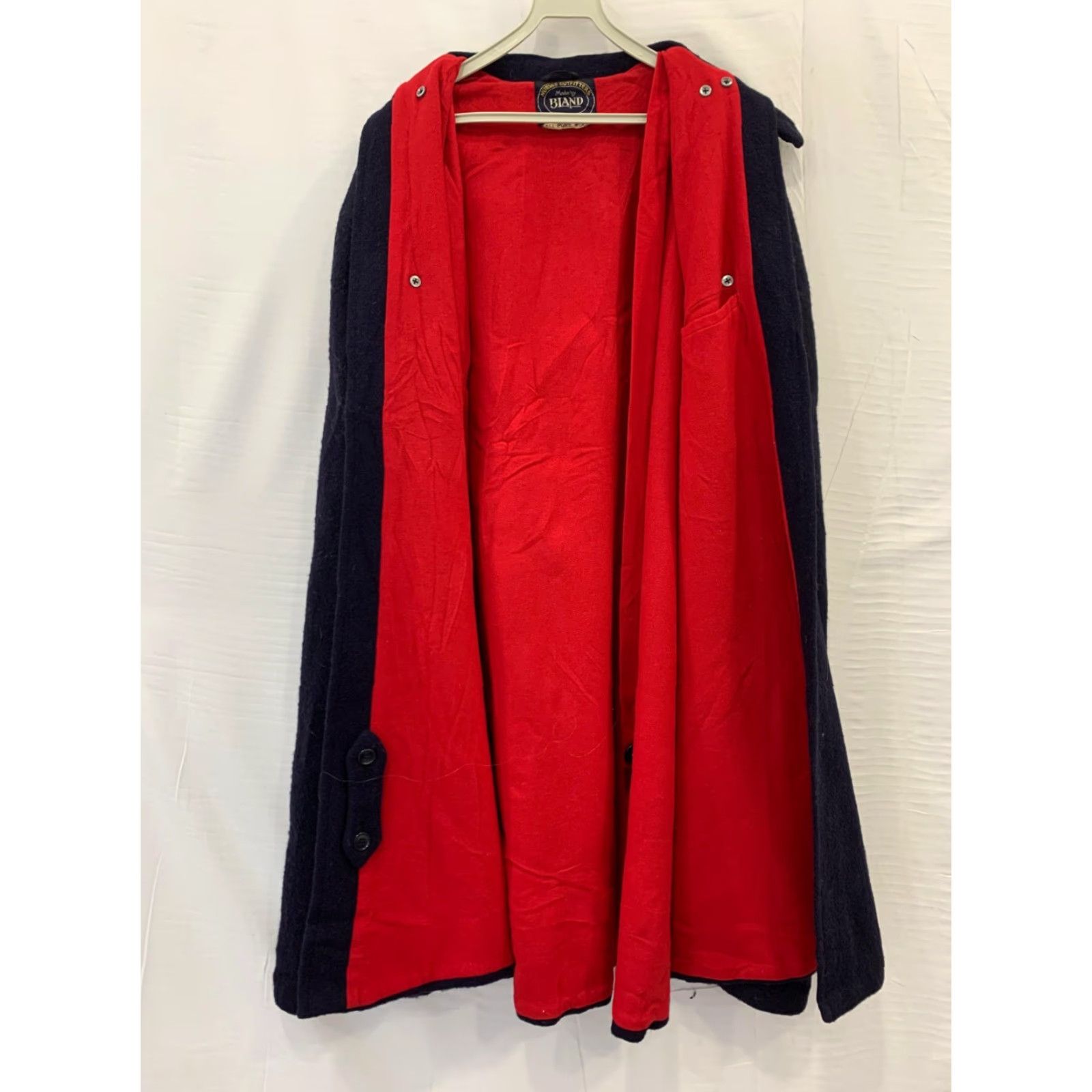 Vintage VINTAGE GIAND Montreal Wool Coat Mens XXL Navy Blue Canadian Made Overcoat Size US XXL / EU 58 / 5 - 2 Thumbnail