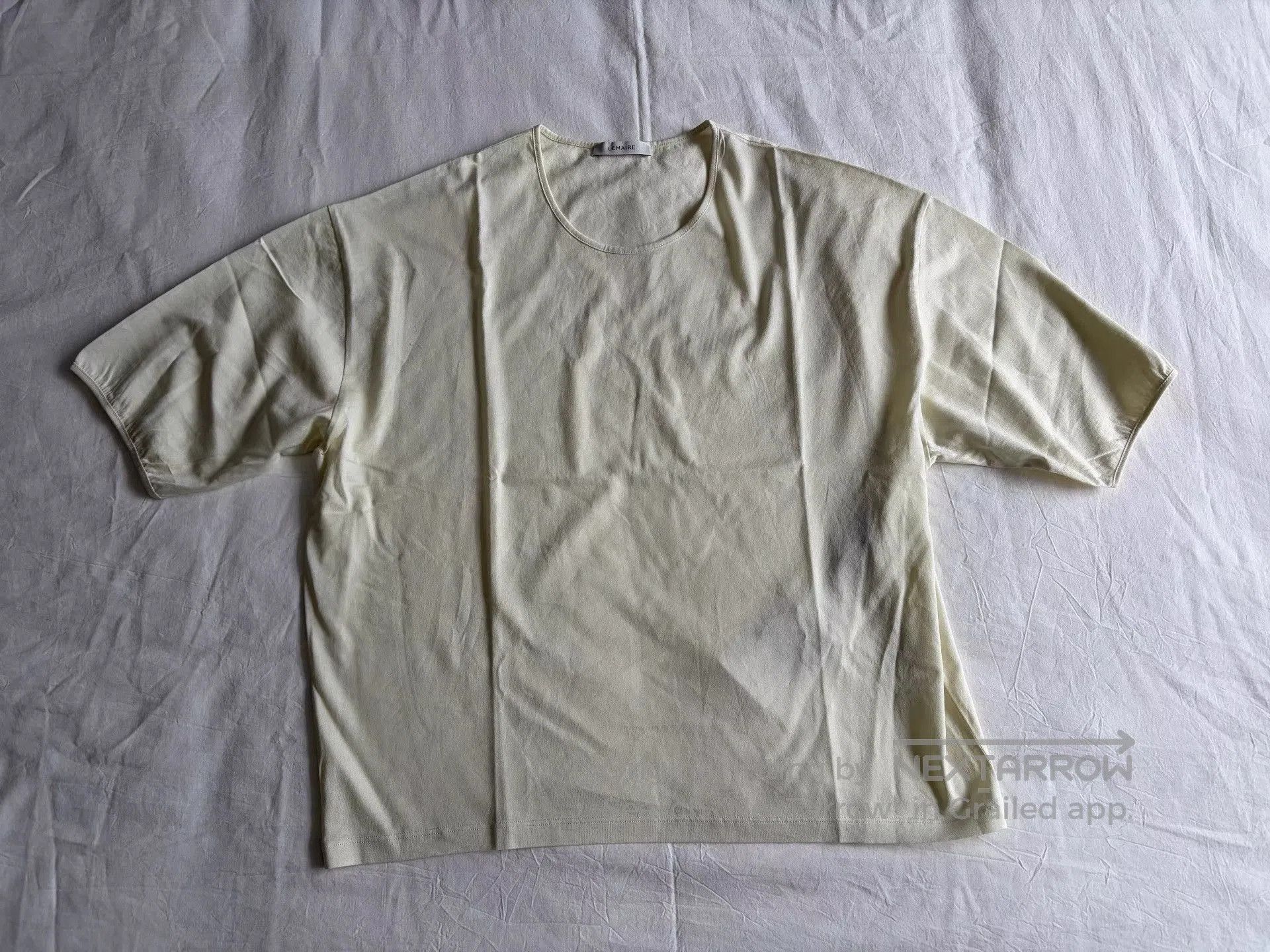 Lemaire Beige Short-Sleeve Loose Fit Shirt. Size US L / EU 52-54 / 3 - 1 Thumbnail
