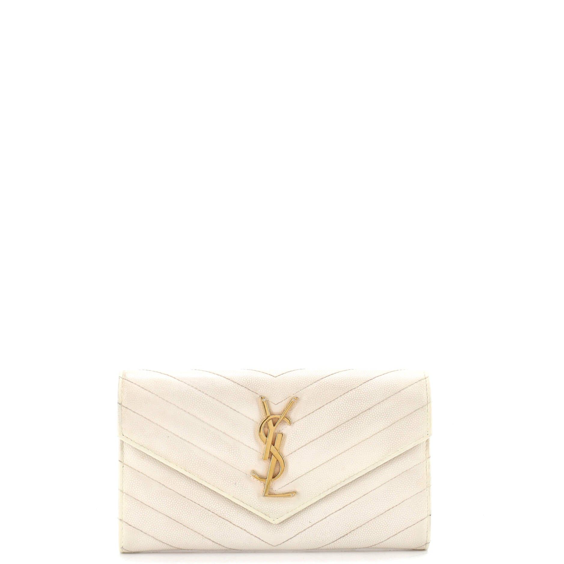 Saint Laurent Paris Classic Monogram Flap Wallet Size ONE SIZE - 1 Thumbnail