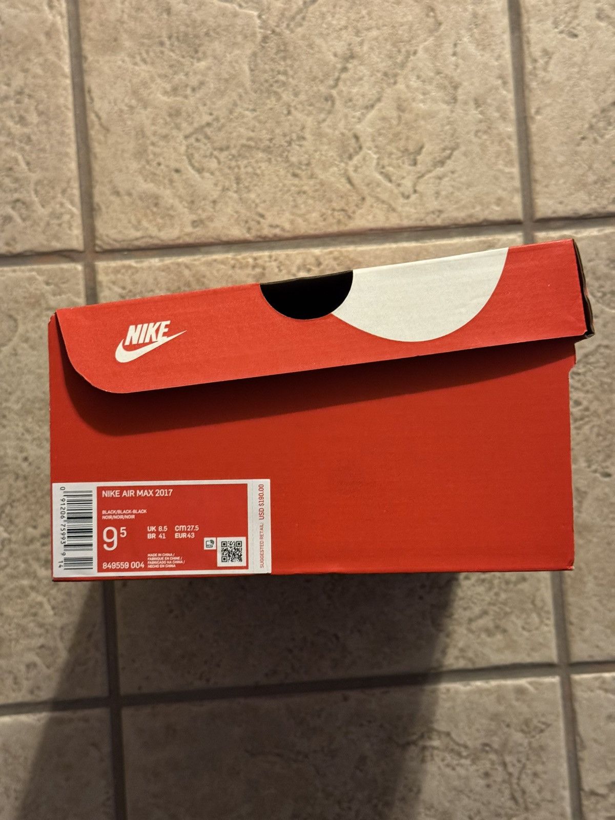 Nike Air Max 2017 Triple Black Size US 9.5 / EU 42-43 - 8 Thumbnail