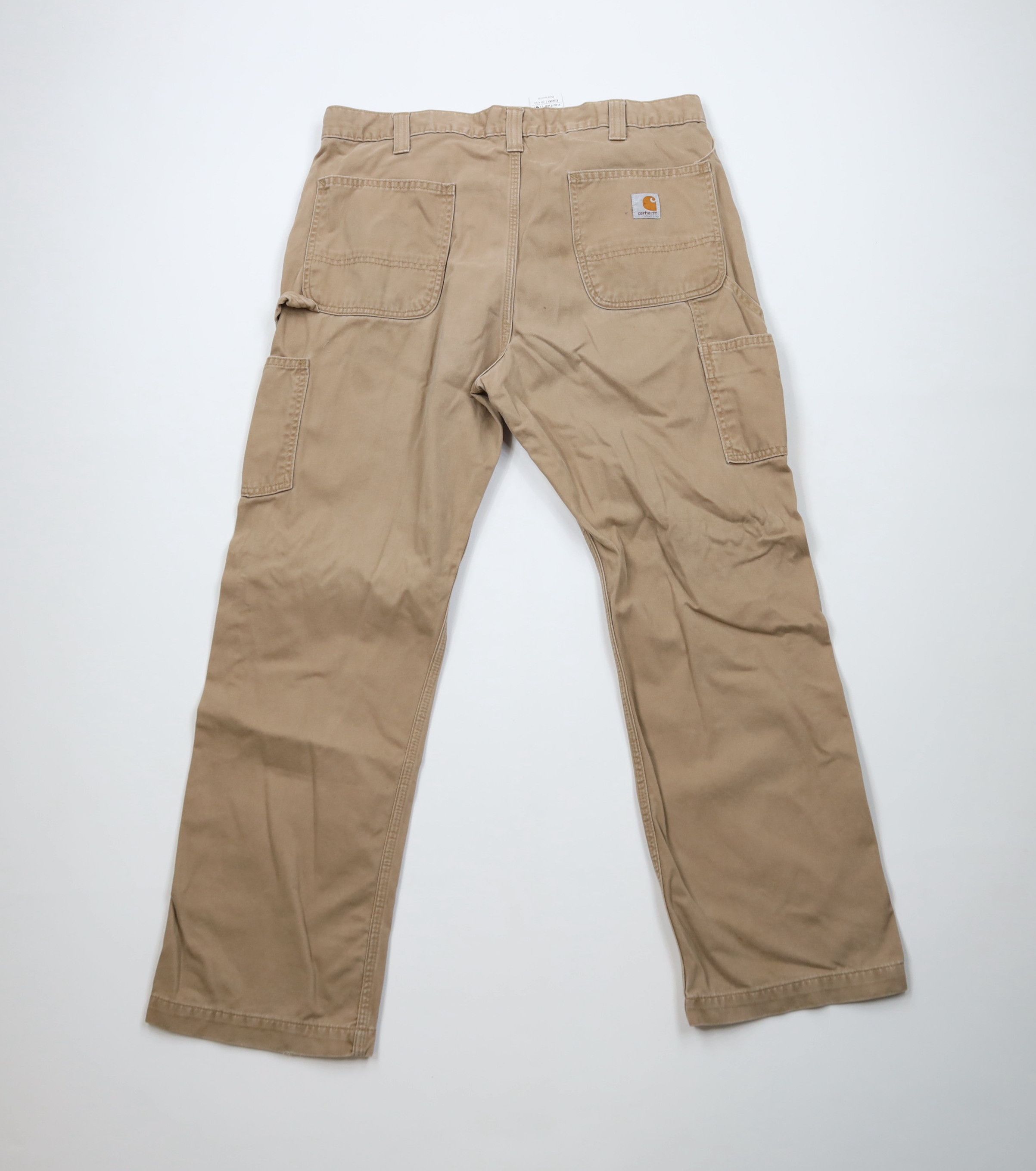 Carhartt Vintage Carhartt Spell Out Wide Leg Dungaree Pants Khaki Size US 38 / EU 54 - 8 Thumbnail