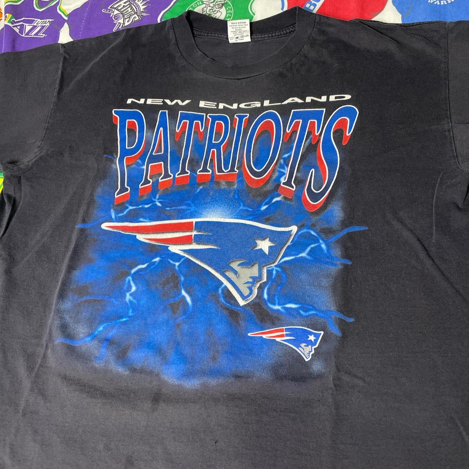 NFL × Vintage Vintage 1990s NFL New England Patriots Super Bowl Tee Size US XL / EU 56 / 4 - 3 Thumbnail