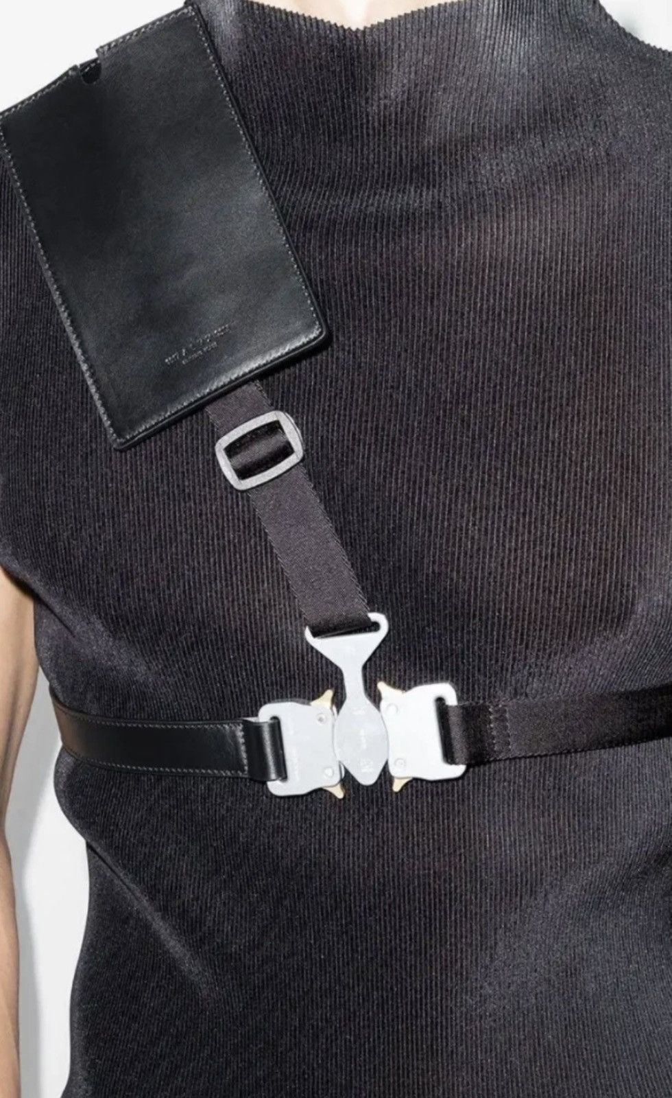 Alyx 1017 Alyx 9SM Tri-Buckle Harness - Silver - Leather strap Size ONE SIZE - 4 Thumbnail