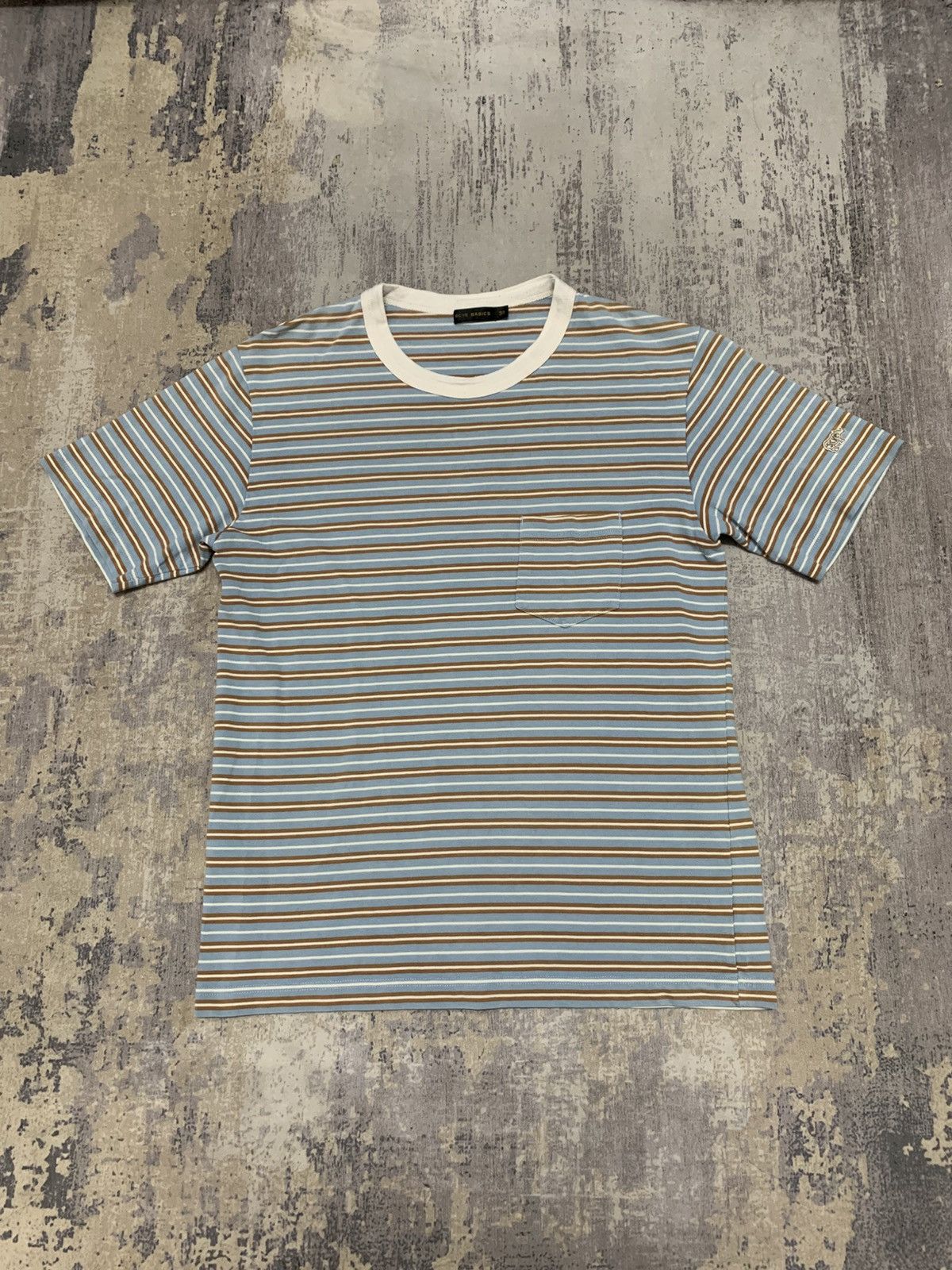 SCYE Vtg 90s SCYE Basic Multi Color Border Stripe tee Size US M / EU 48-50 / 2 - 1 Thumbnail